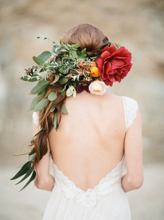 Flower Crowns wedding hair