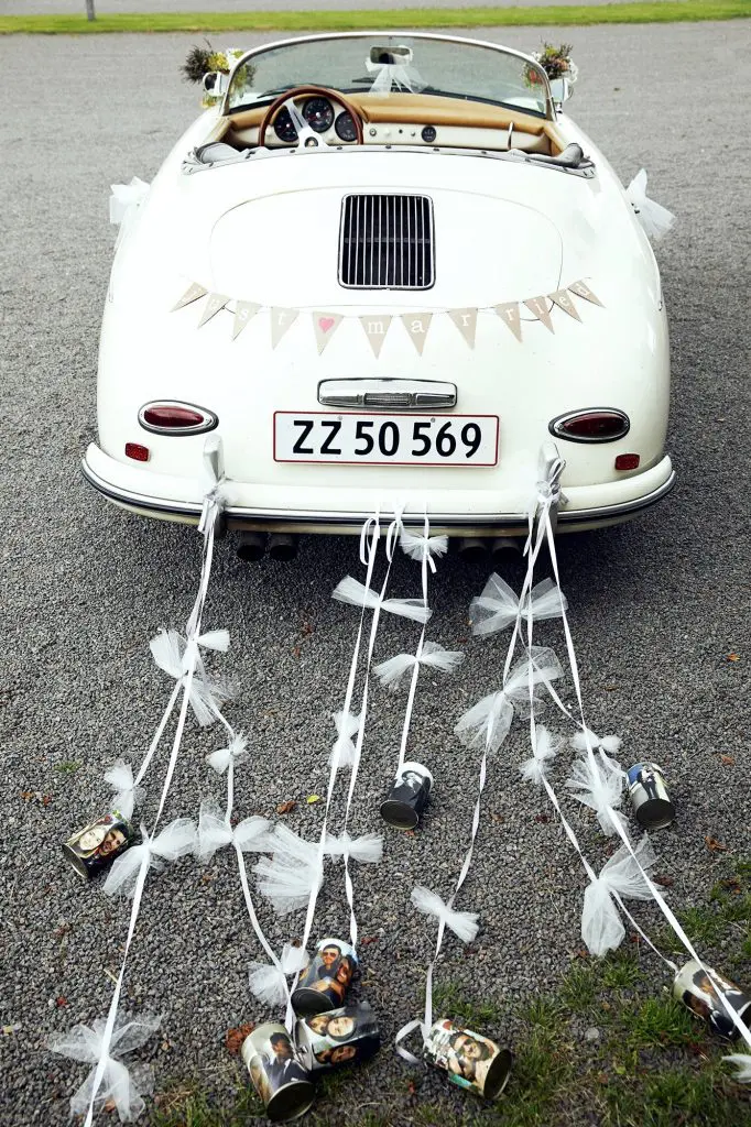 personalized wedding car decoration
