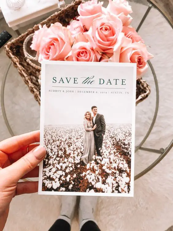 save the date in Wedding Checklist process