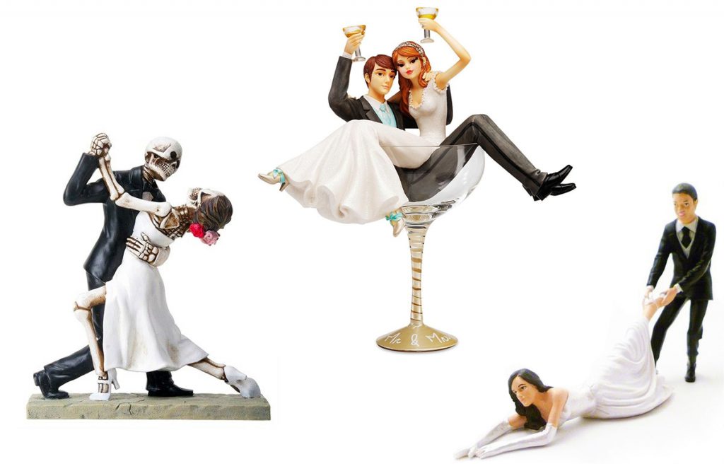 funny wedding cake toppers