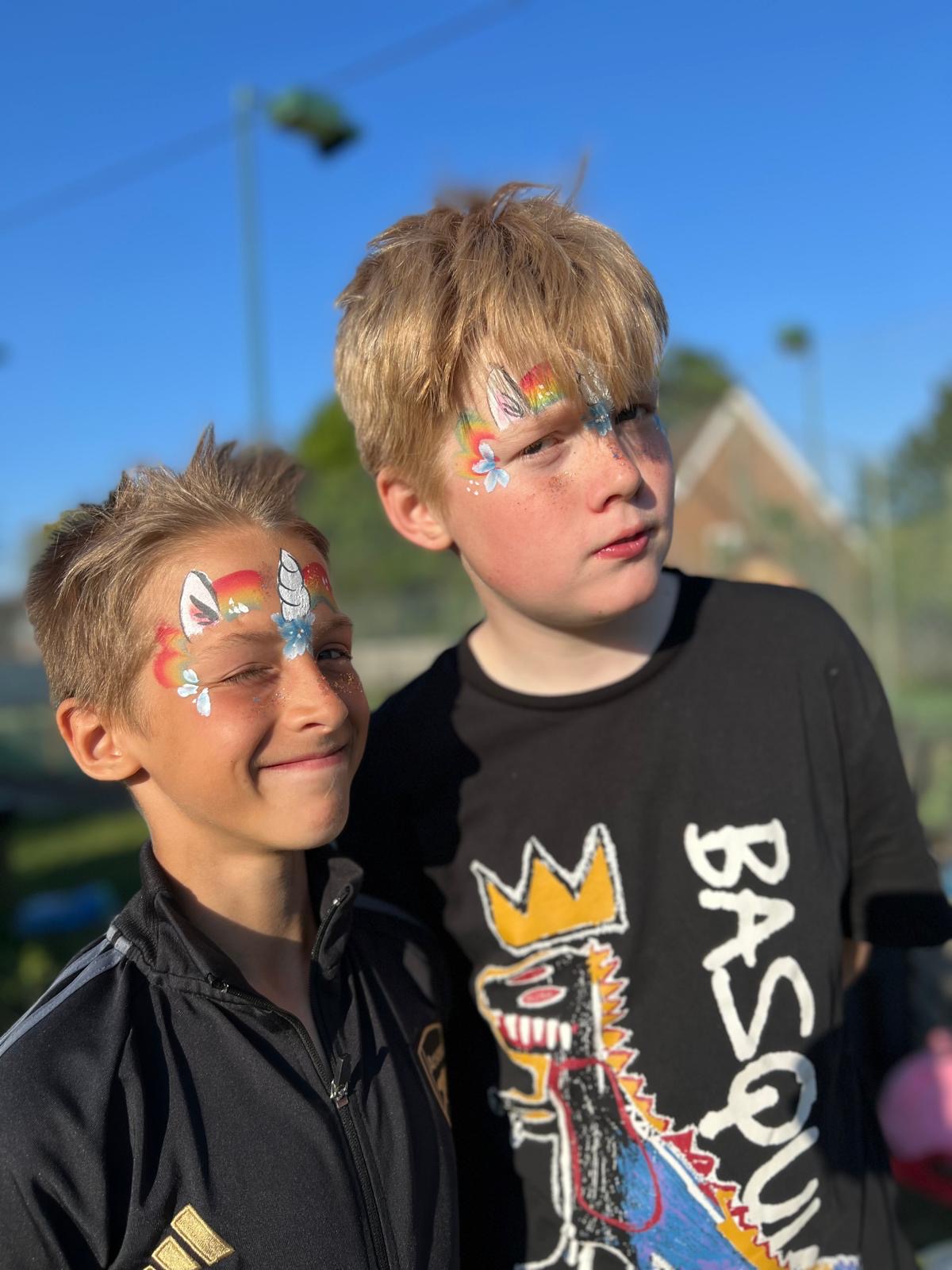 Fun Face Paints With Plenty Of Sparkle