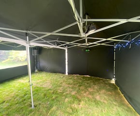 6m x 6m Black Gazebo Party Tent