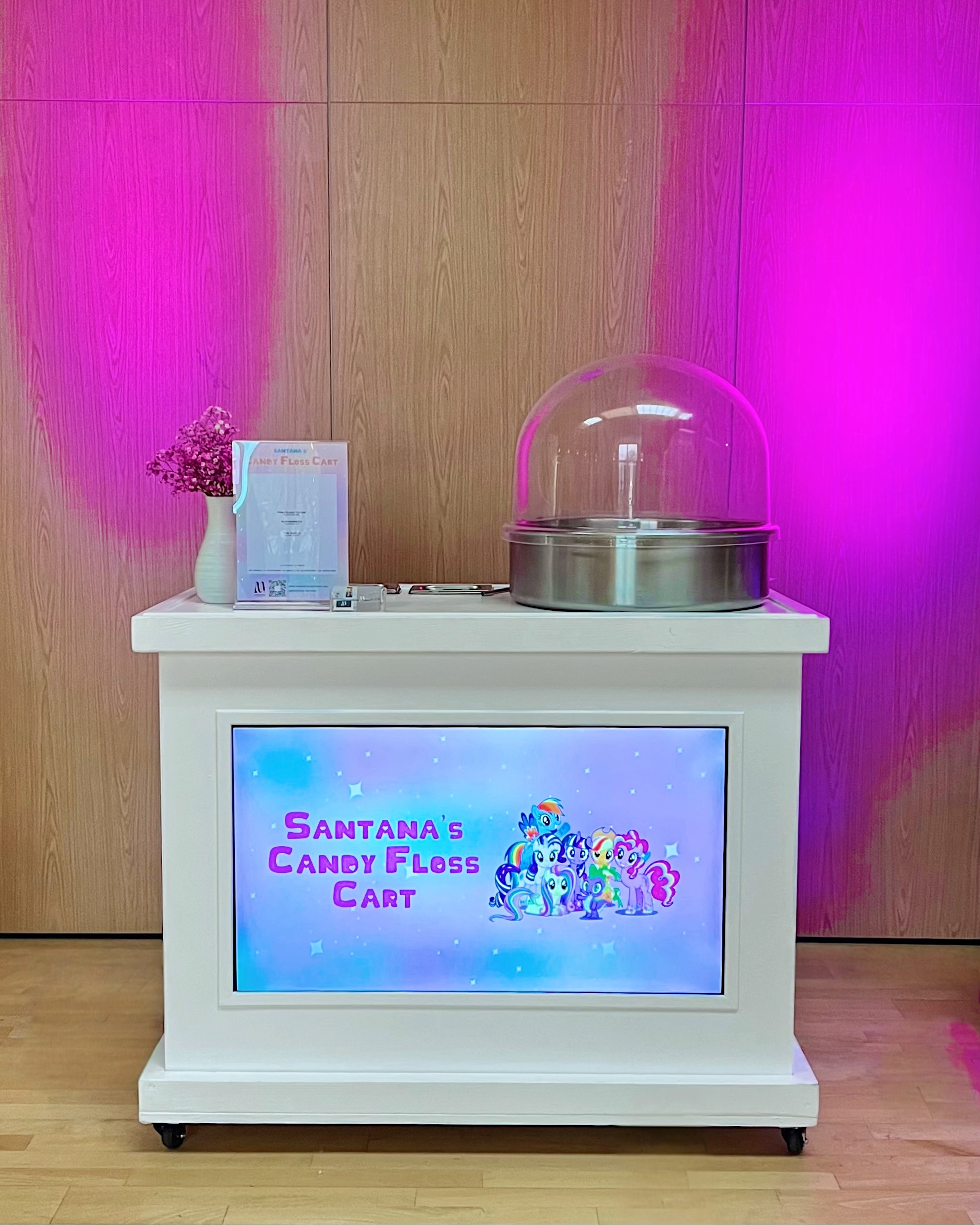 Unlimited Candy Floss Cart with Optional Screen Personalisation