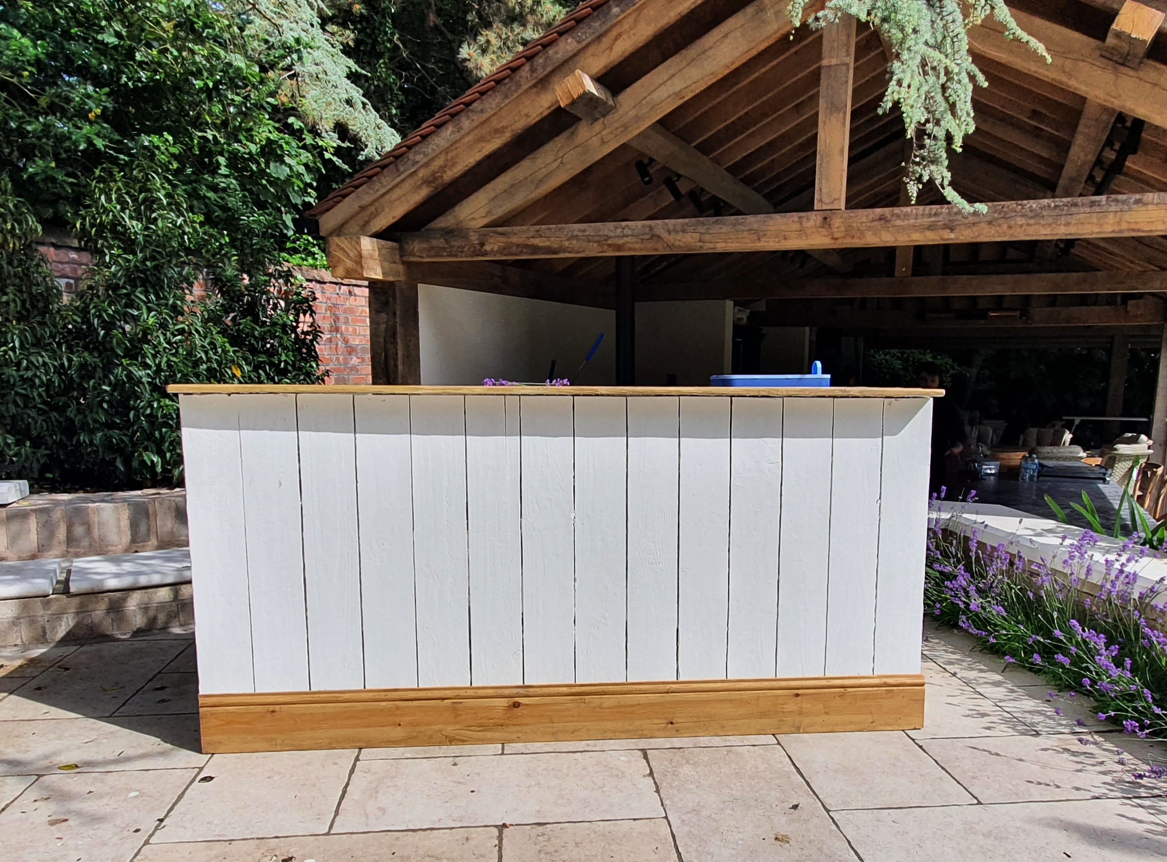 White Wooden Bar with Unlimited Cocktails