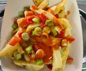Fully-Loaded Tornado Potatoes Or Chippy Chips Served With Side
