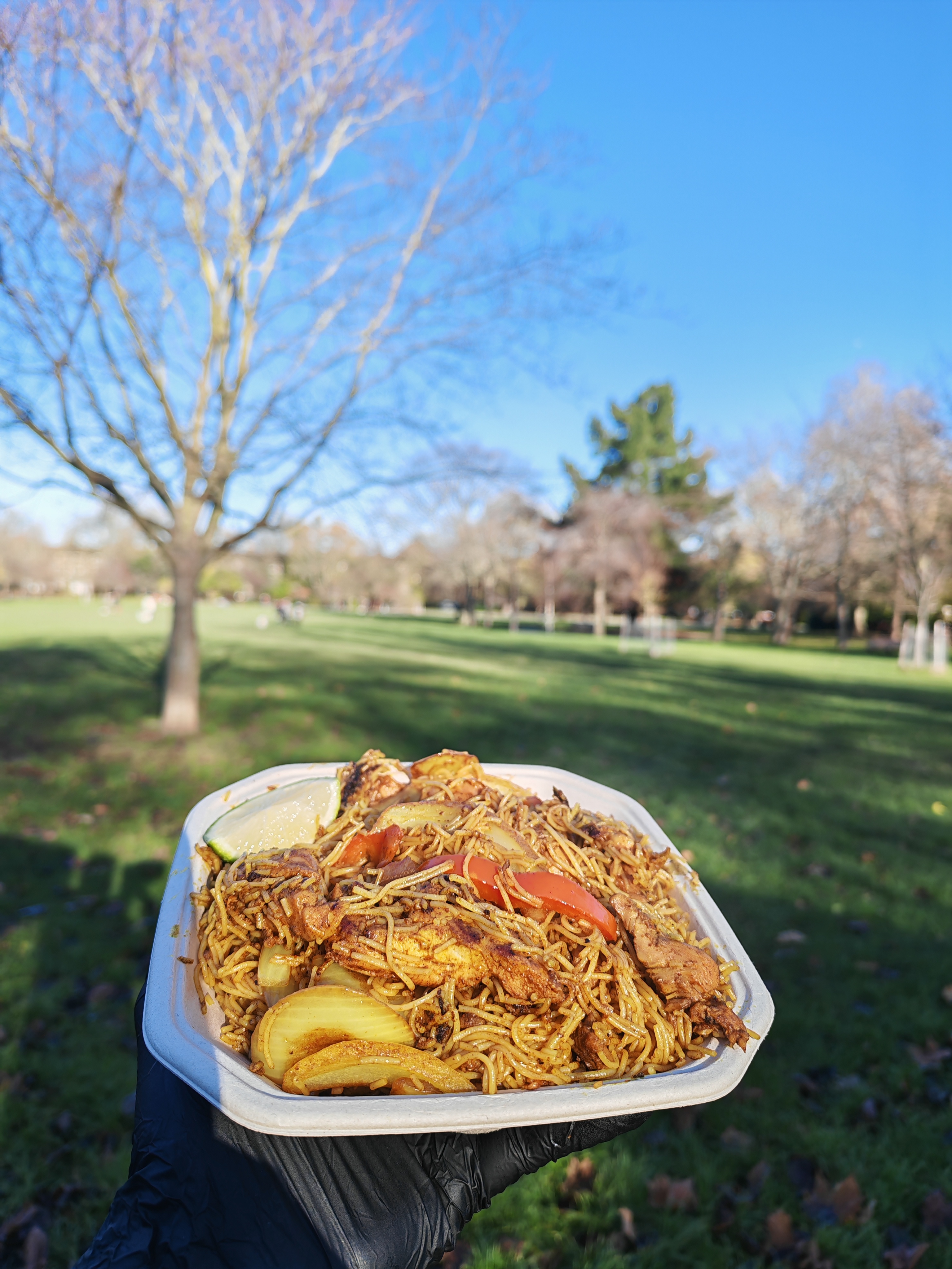 Authentic Singaporean Noodles Street Food Stall
