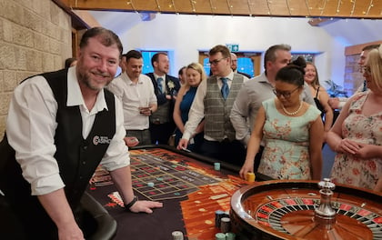 Roulette Table with Professional Croupier