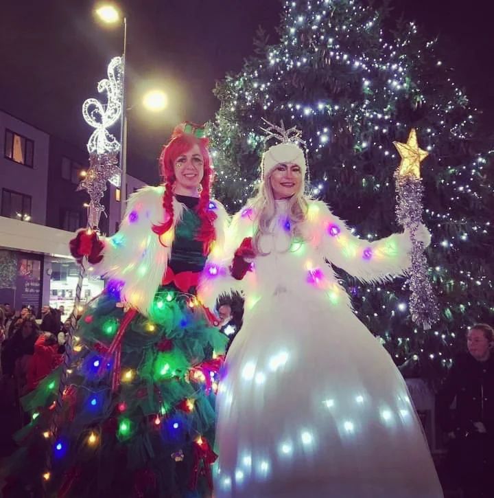 Spectacular Light-Up LED Stilt Walker