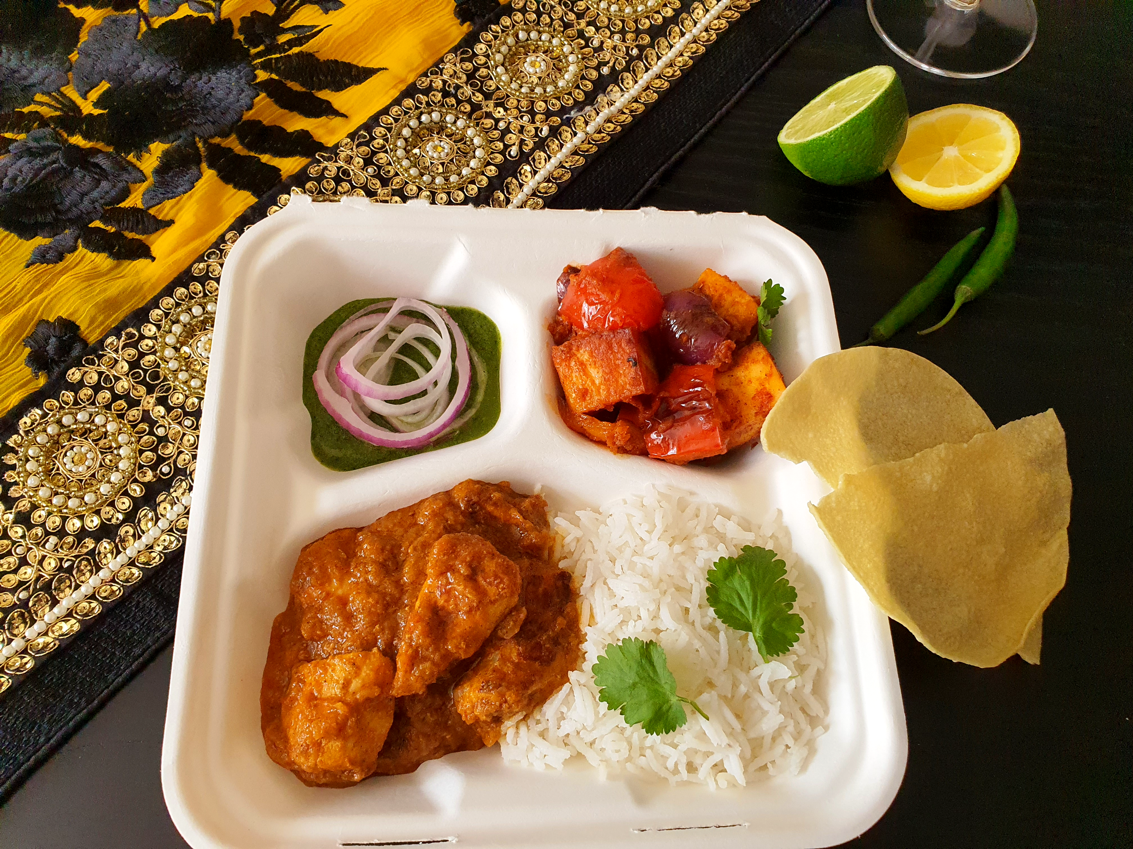Home-Style North Indian Curry Platter