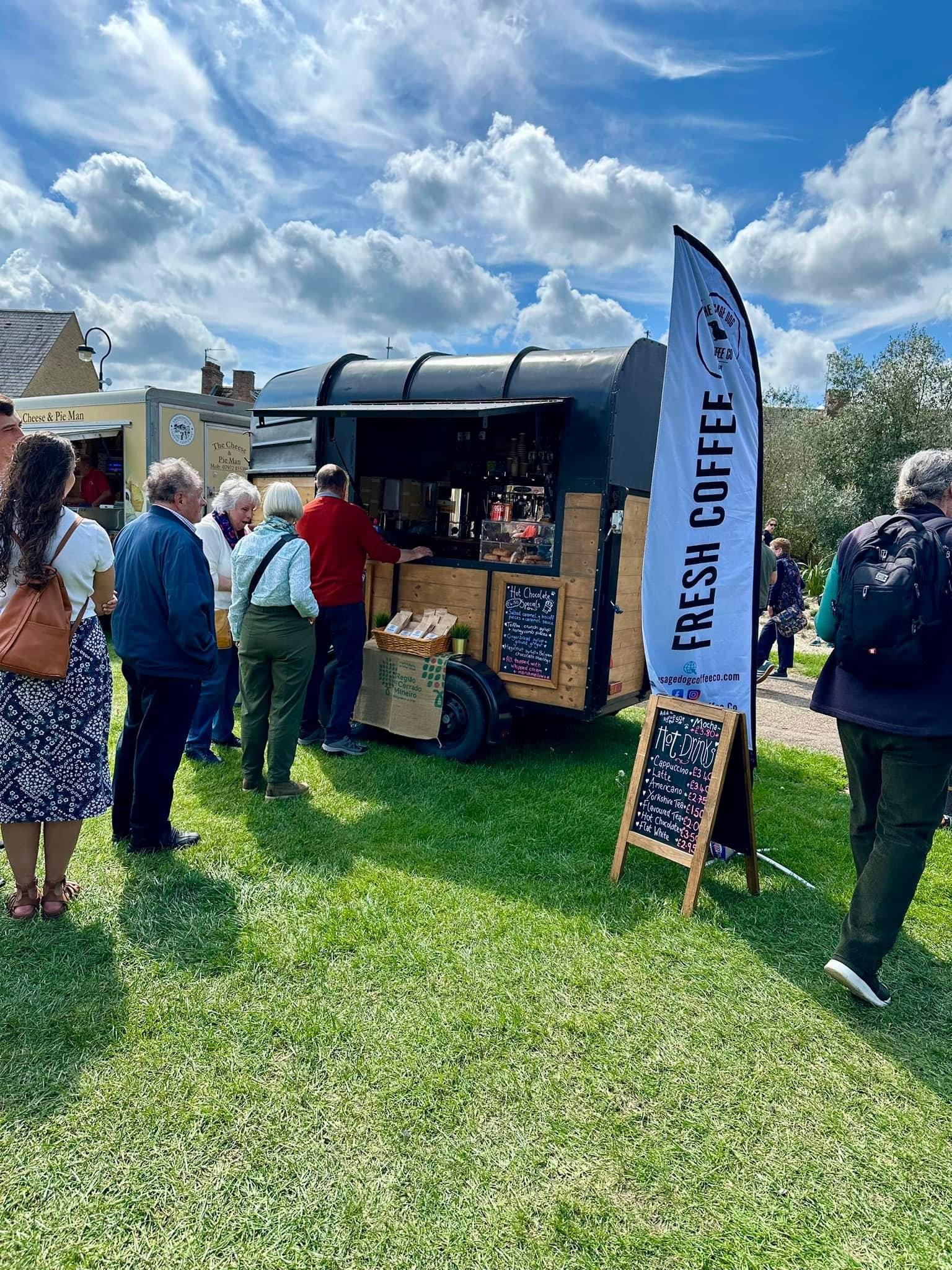 Rustic Horsebox Serving Freshly Ground Coffee & Locally Baked Cakes