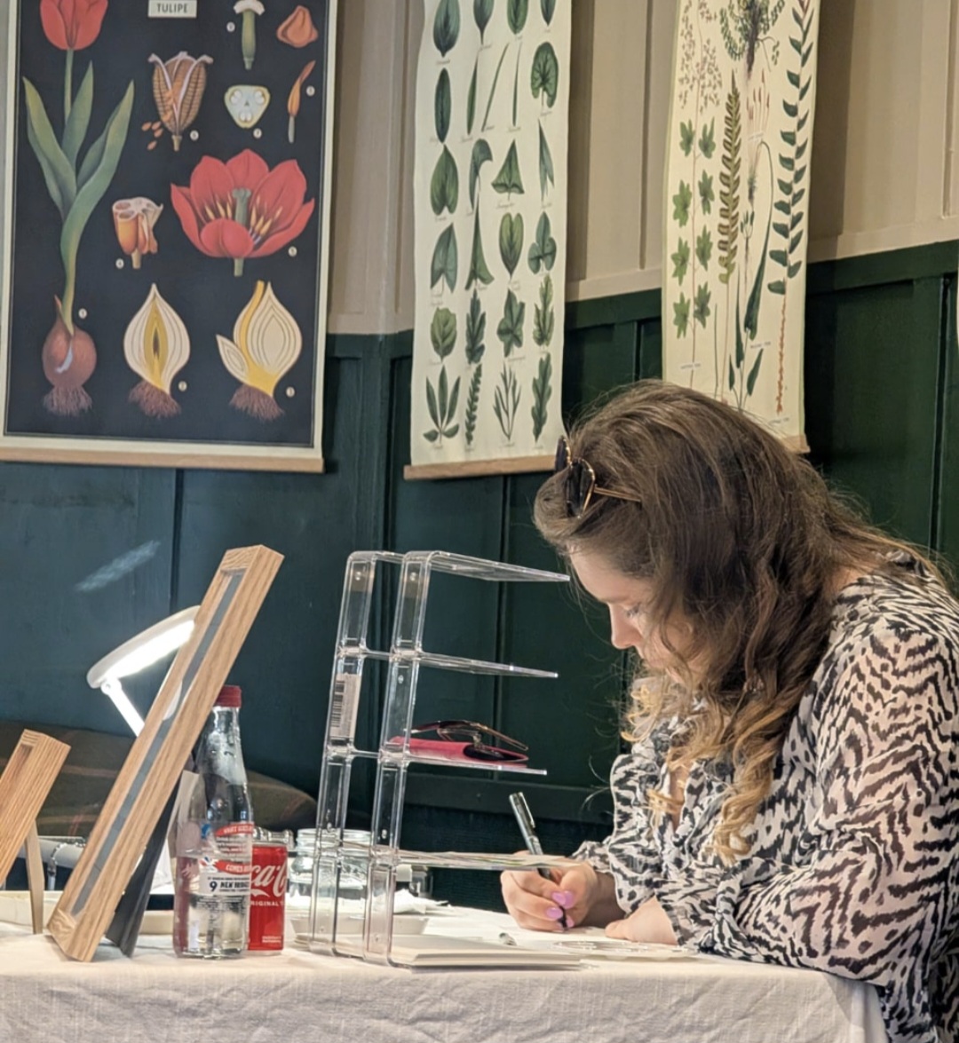 Custom Watercolour Painter Creating Take-Home Guest Favours