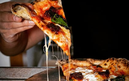 Authentic Neapolitan Pizza Hand Stretched Infront of You