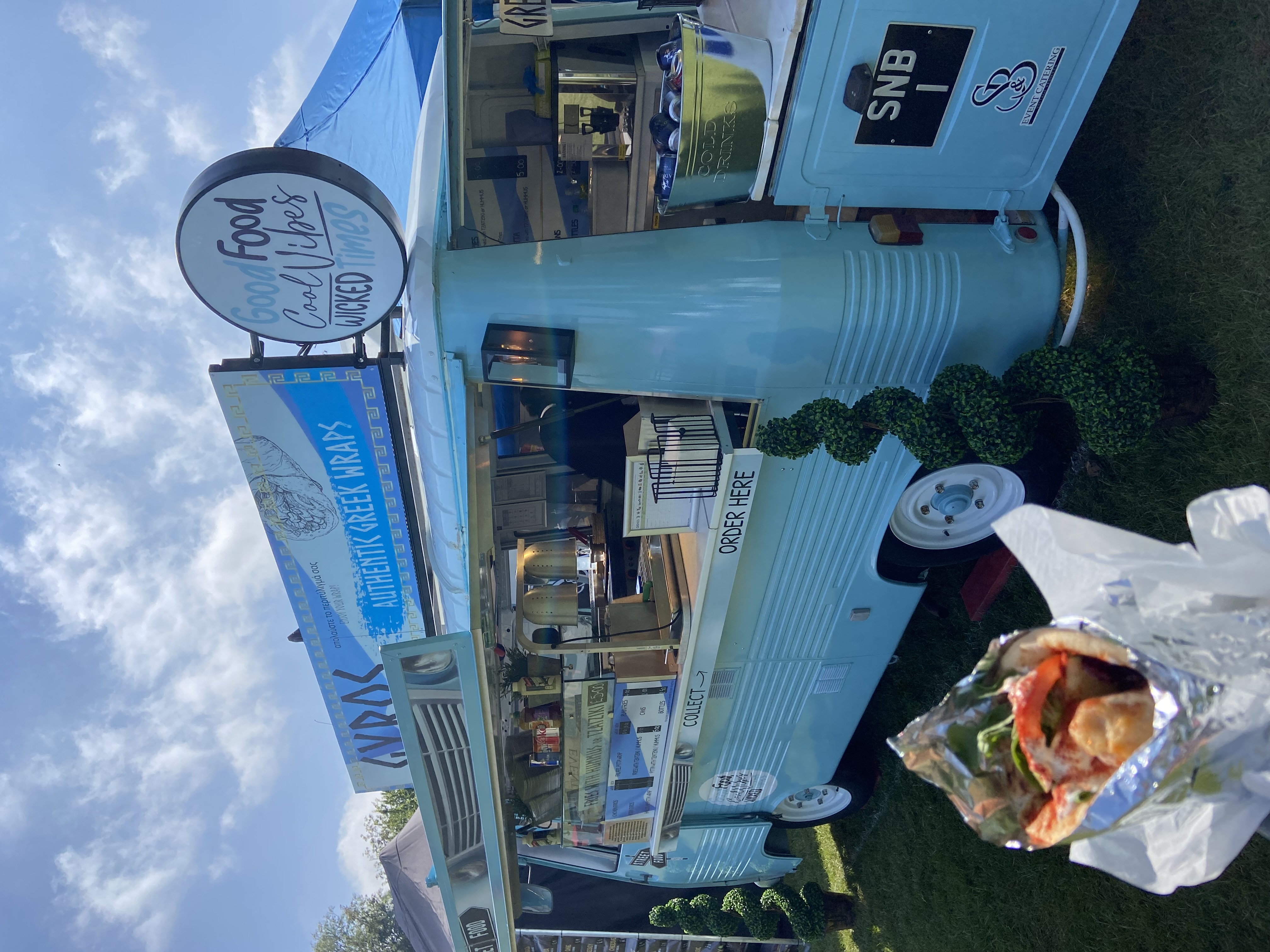 Greek Gyros Served from a Cool Vintage 1972 Van