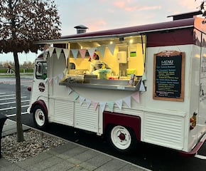 Delicious Gourmet Burgers Served from Quirky Vintage Van