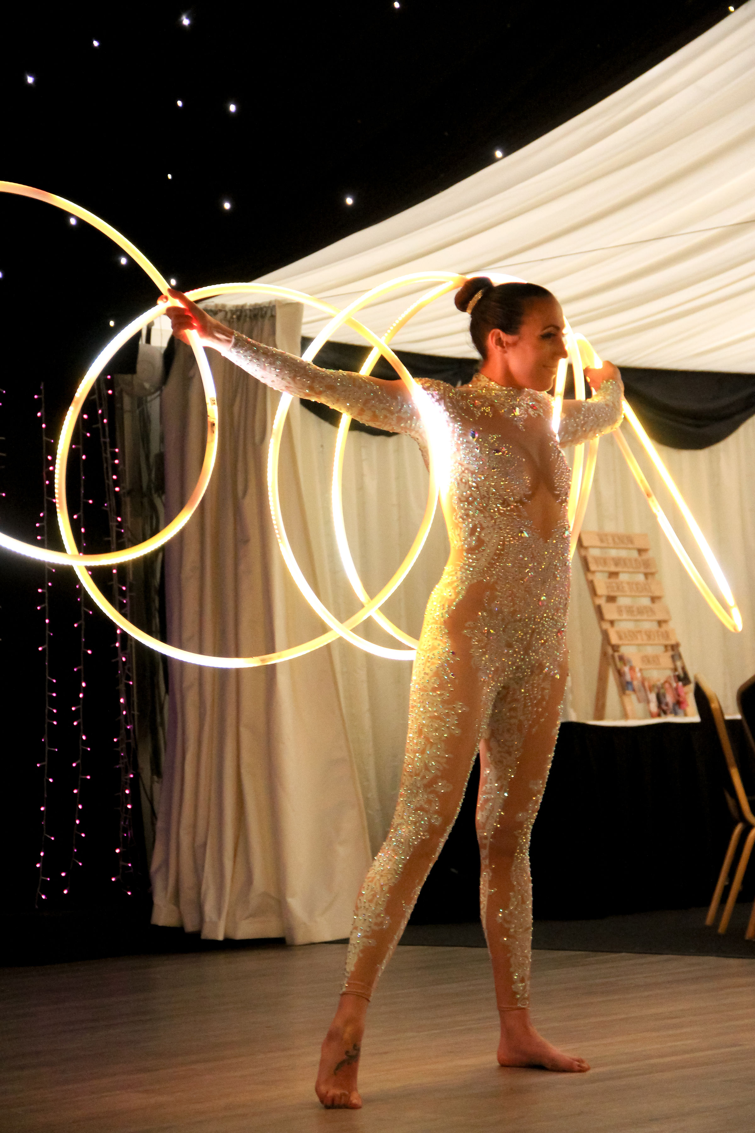Dazzling Pixel LED Multi Hula Hoop Artist