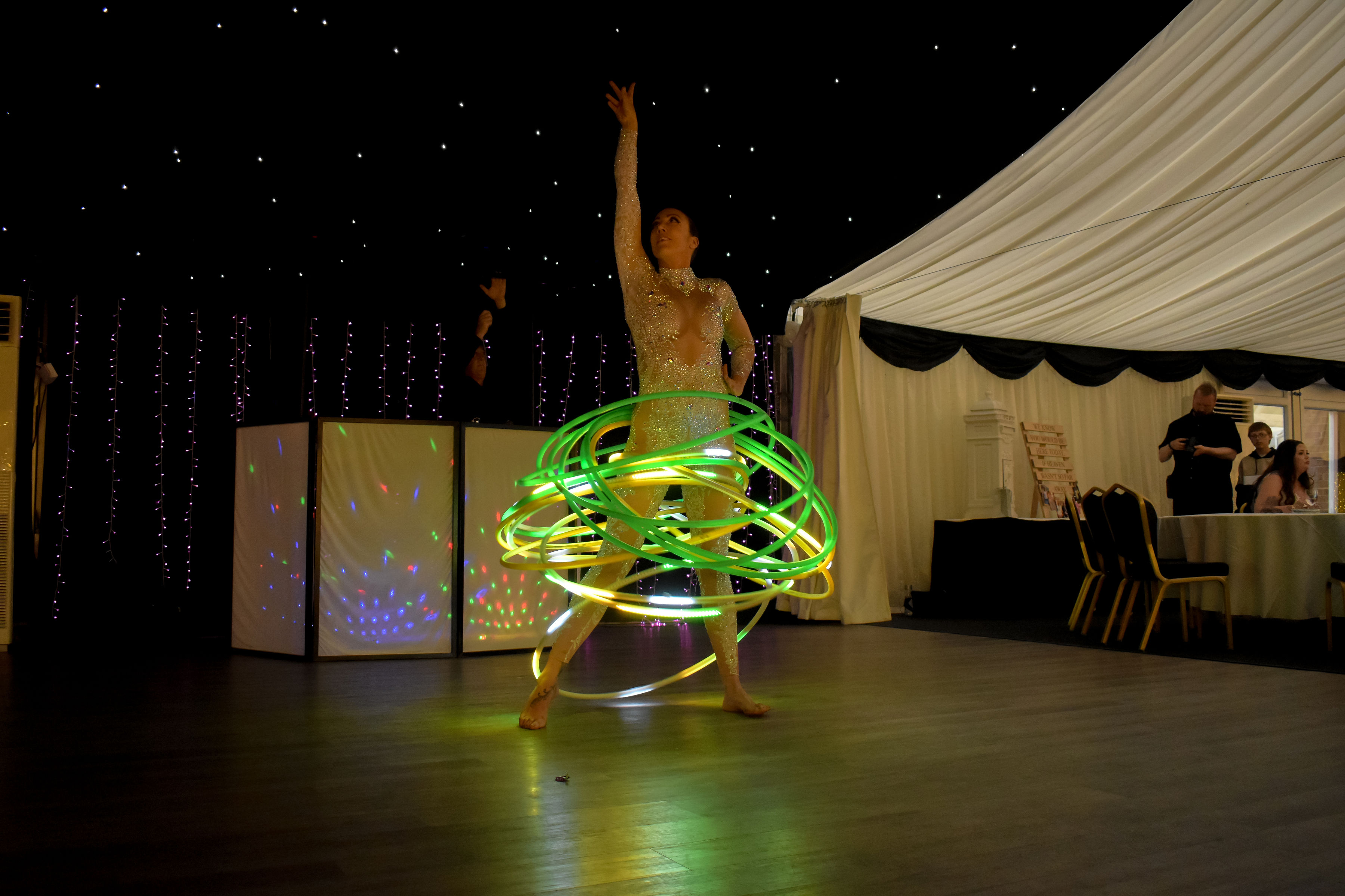 Dazzling Pixel LED Multi Hula Hoop Artist