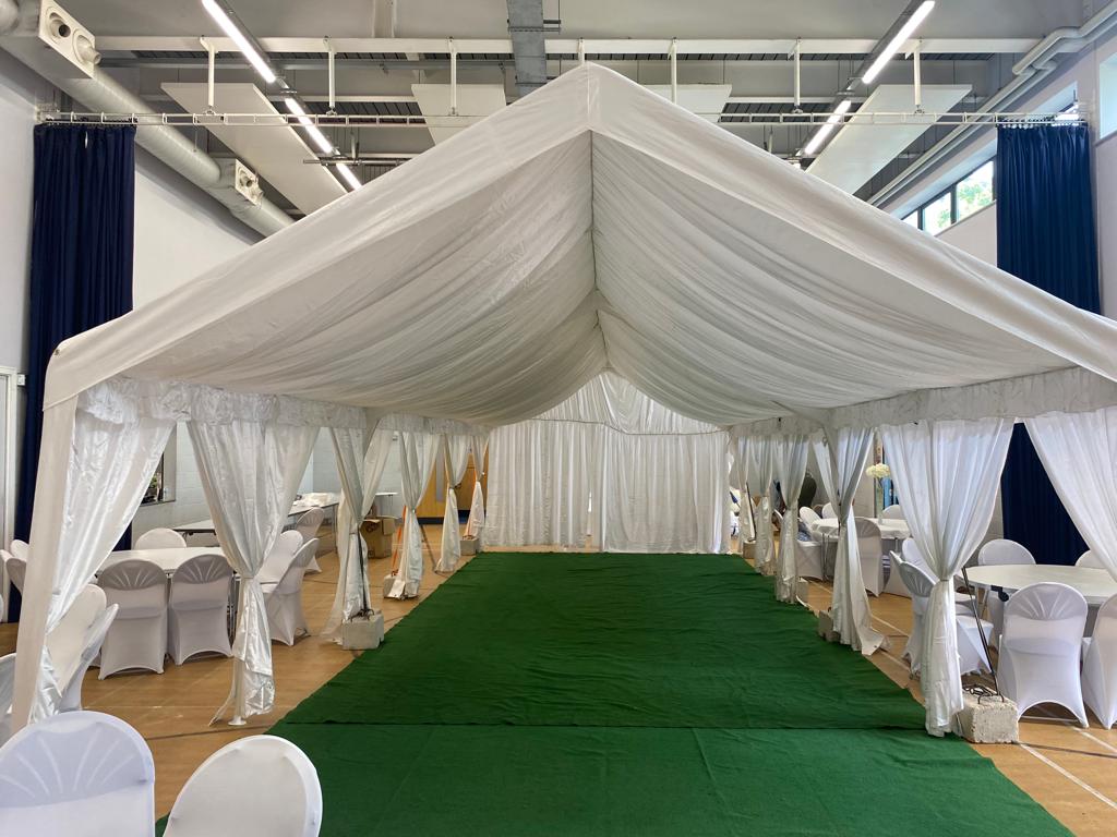 White 4m x 12m Party Tent Marquee