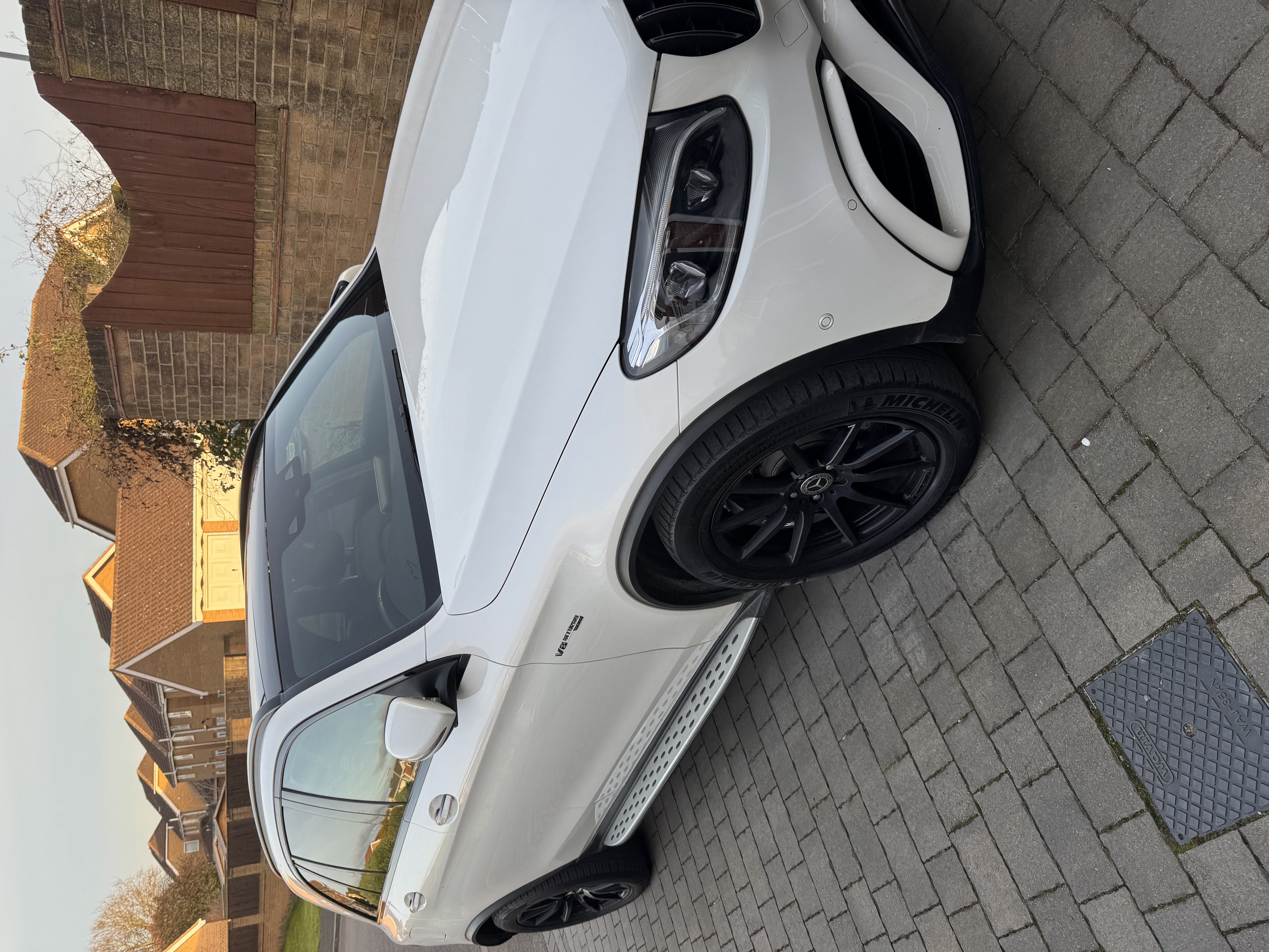 White GLC 63 V8 for an Unforgettable Arrival