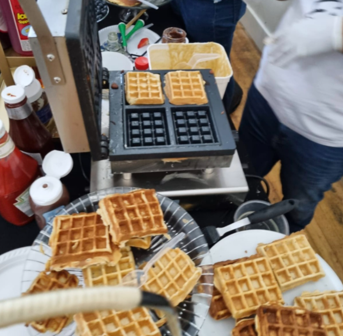 Freshly Made Unlimited Waffle Station & Ice Cream