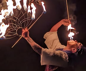 Fun & Bubbly Multi-Skilled Fire Performers, Stilts Walkers & Dancers