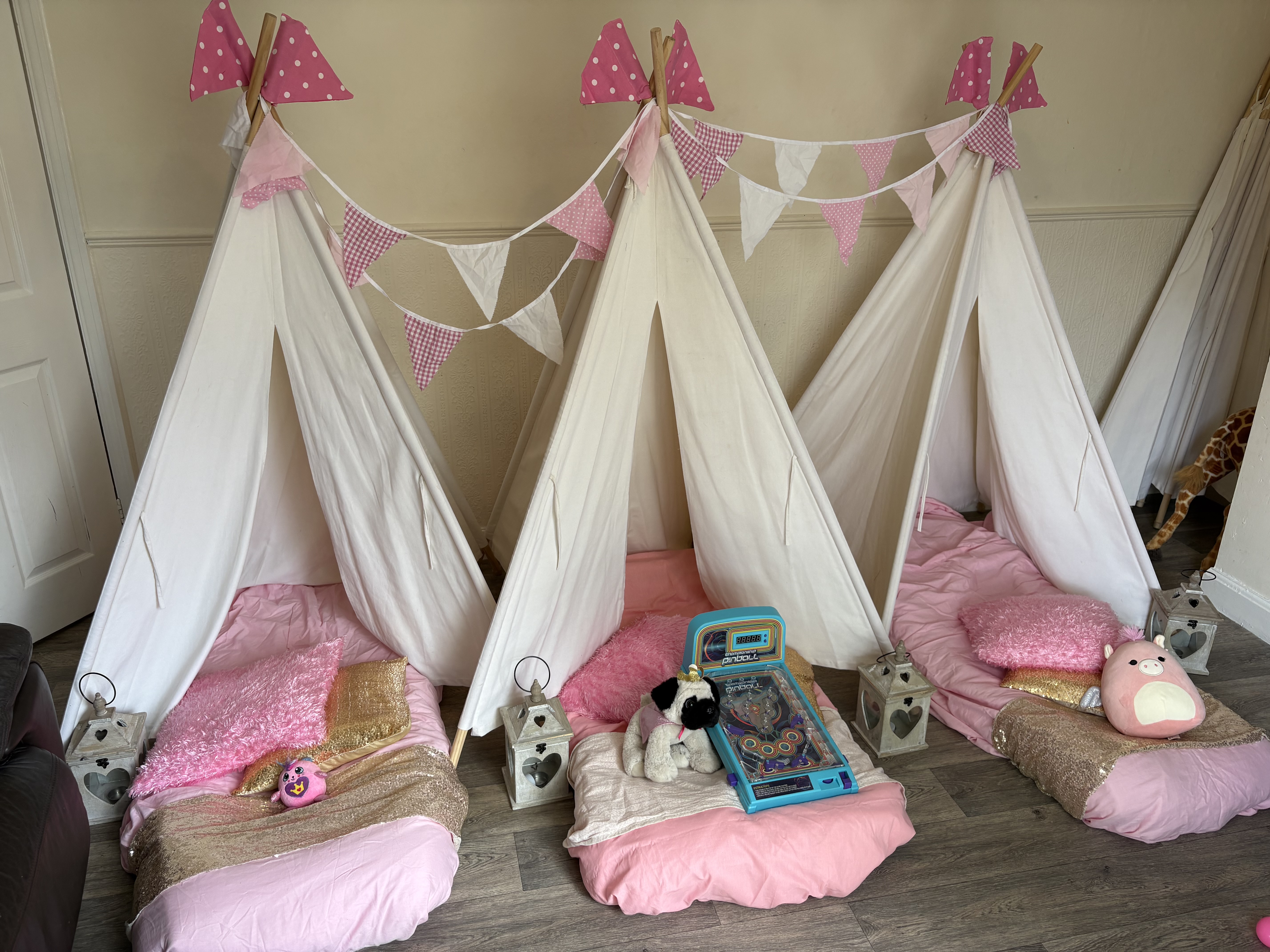 Kids Sleepover Teepee Tent Parties - 6 Themes