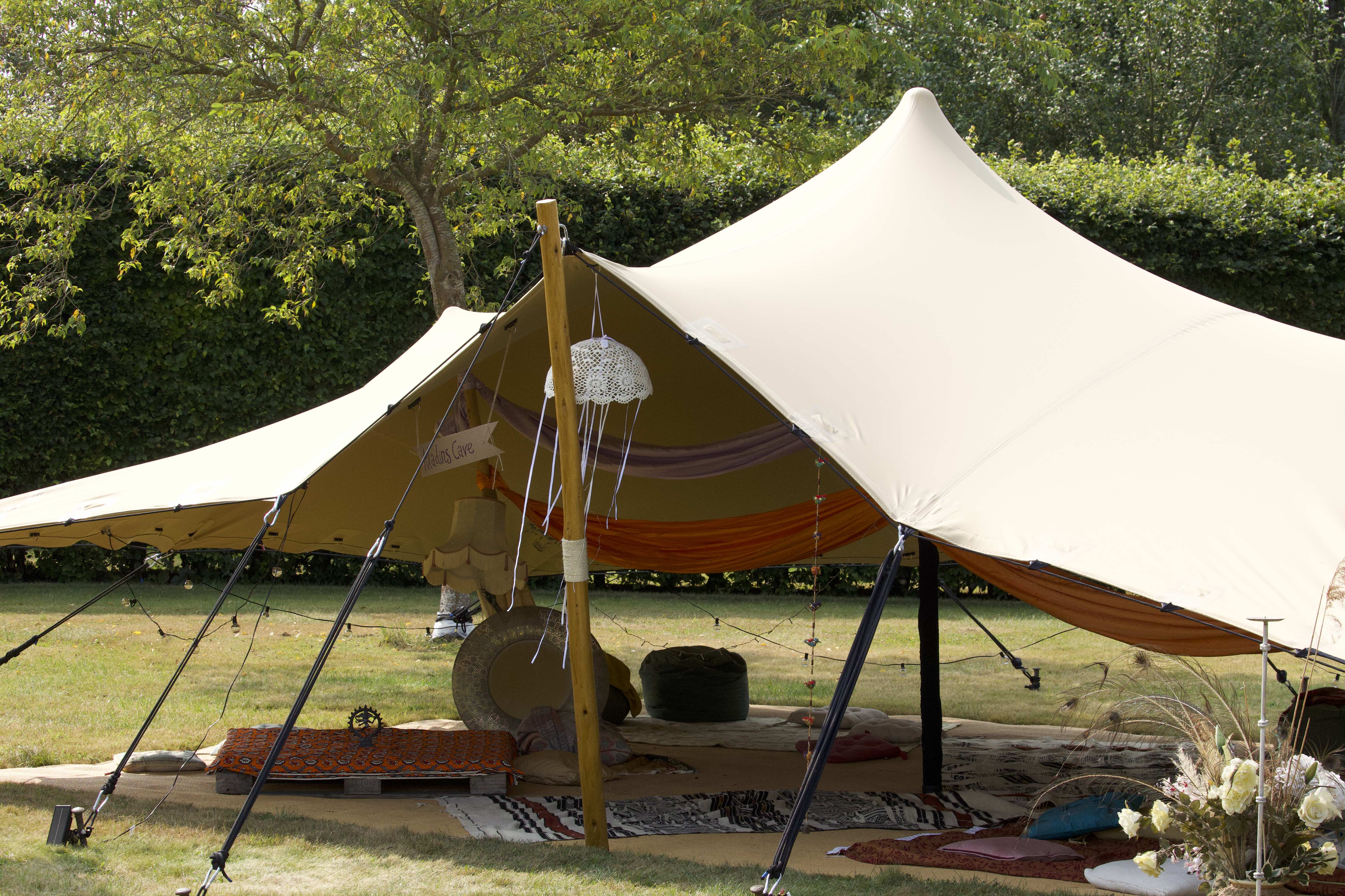 6m x 8m Chino Stretch Tent Perfect For Cosy Celebrations