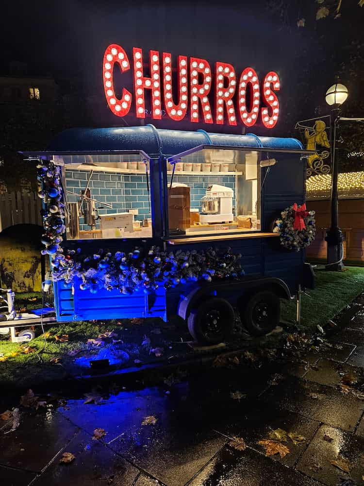 The Little Blue Box Serving Unlimited Spanish Churros