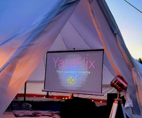 Fully Equipped Outdoor Cinema Experience Bell Tent