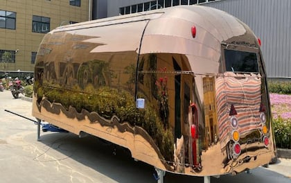 Beautiful, Stand-out Copper Airstream-style High Capacity Bar
