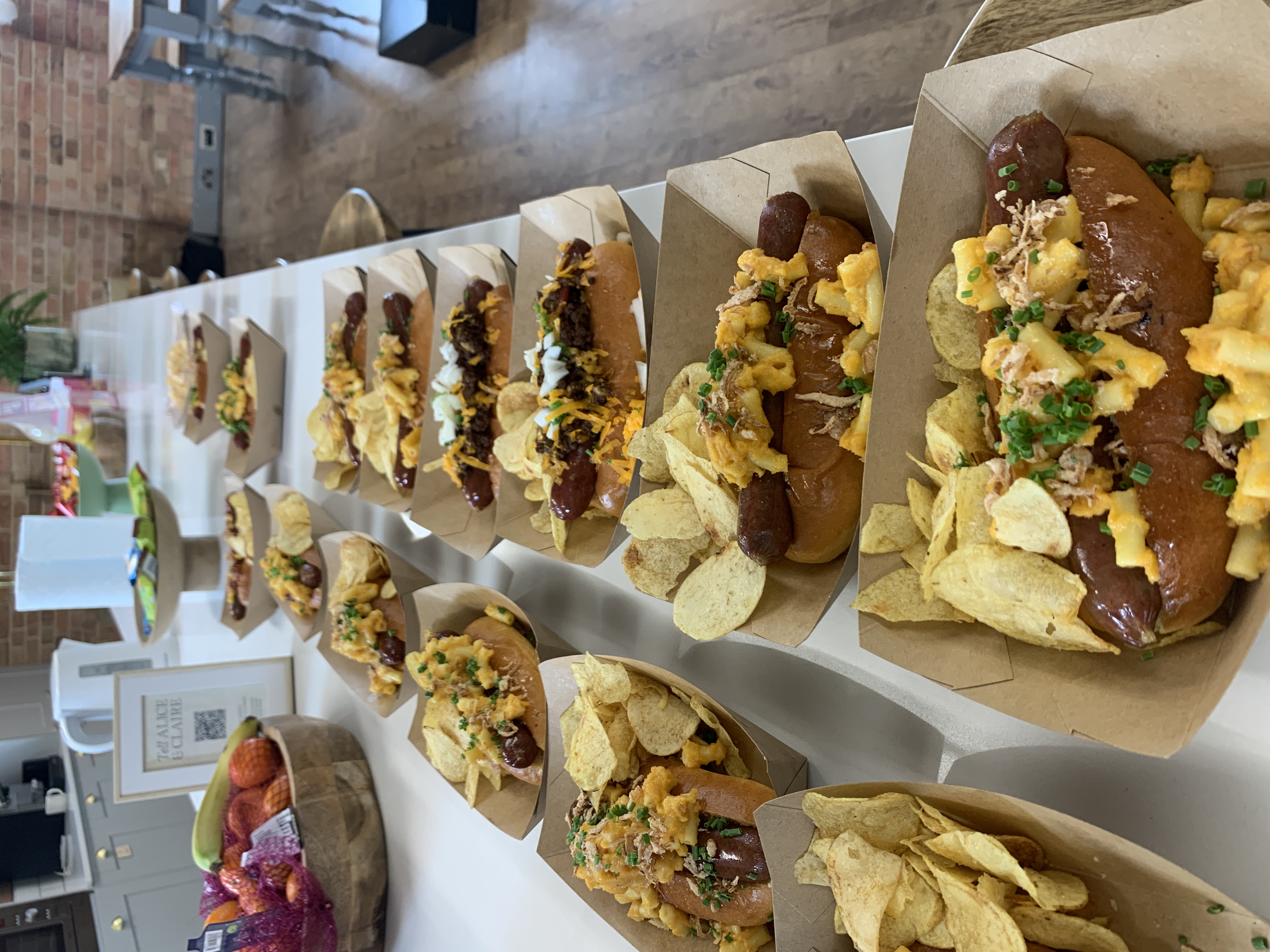 Topped Gourmet Hotdogs