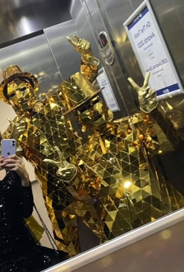 Iconic Gold Mirror People