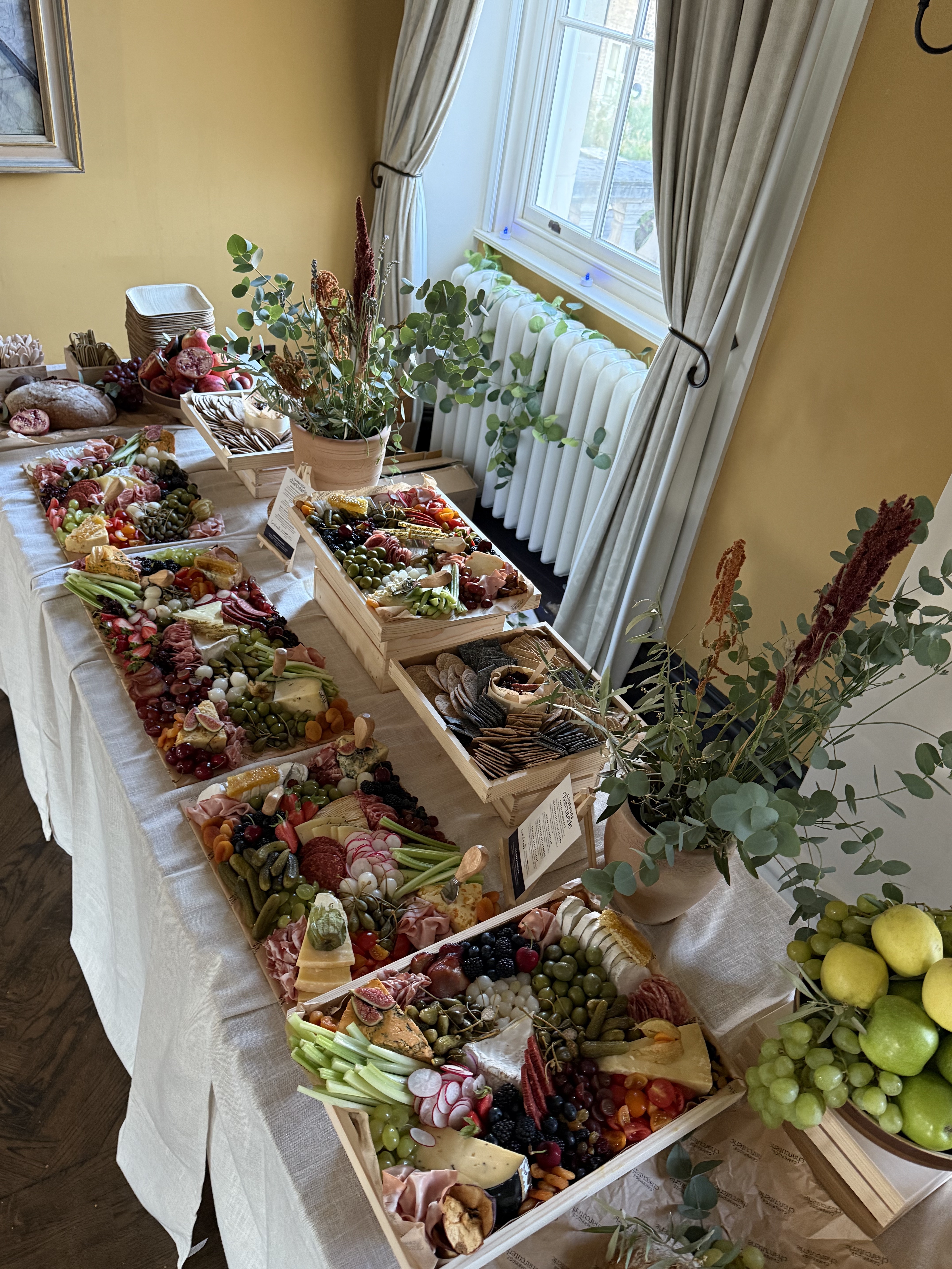 Bespoke Grazing Table for Events with Artisanal Cheeses & Cured Meats
