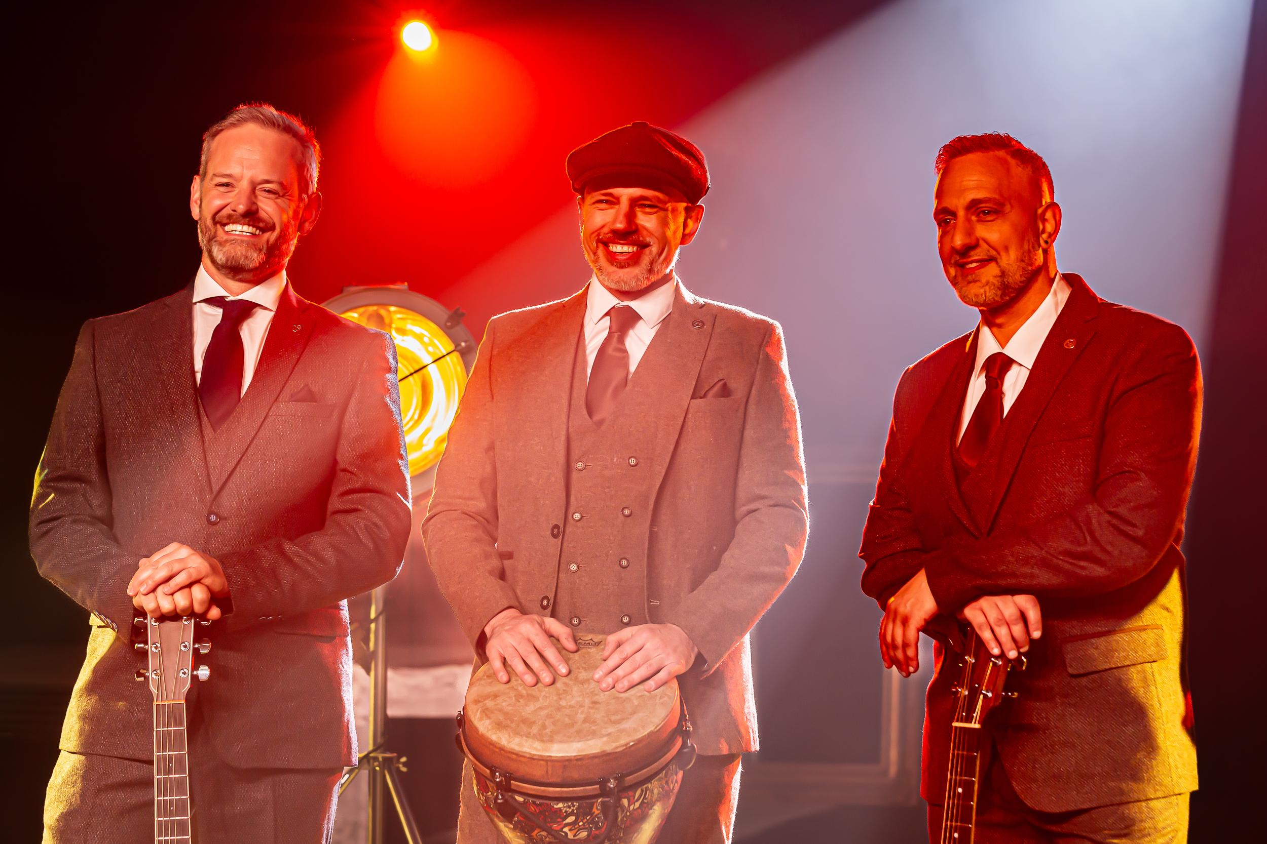 "The Gentlemen" Acoustic Roaming Trio – Class. Charm. Cheek.
