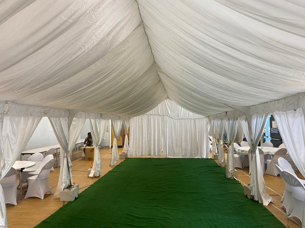 White 4m x 12m Party Tent Marquee