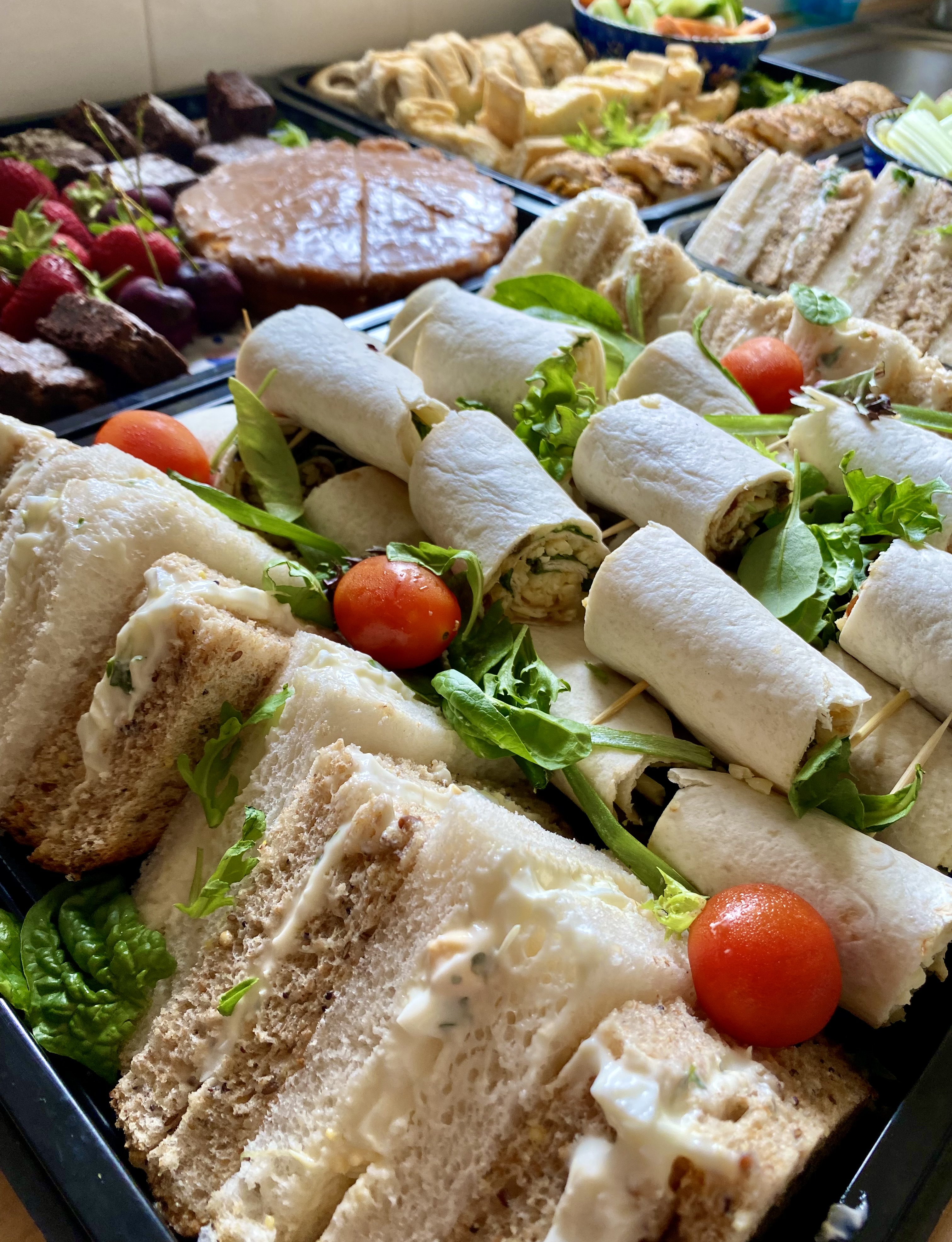 Lunch Buffet Including Meats & Cheeses from Around the World