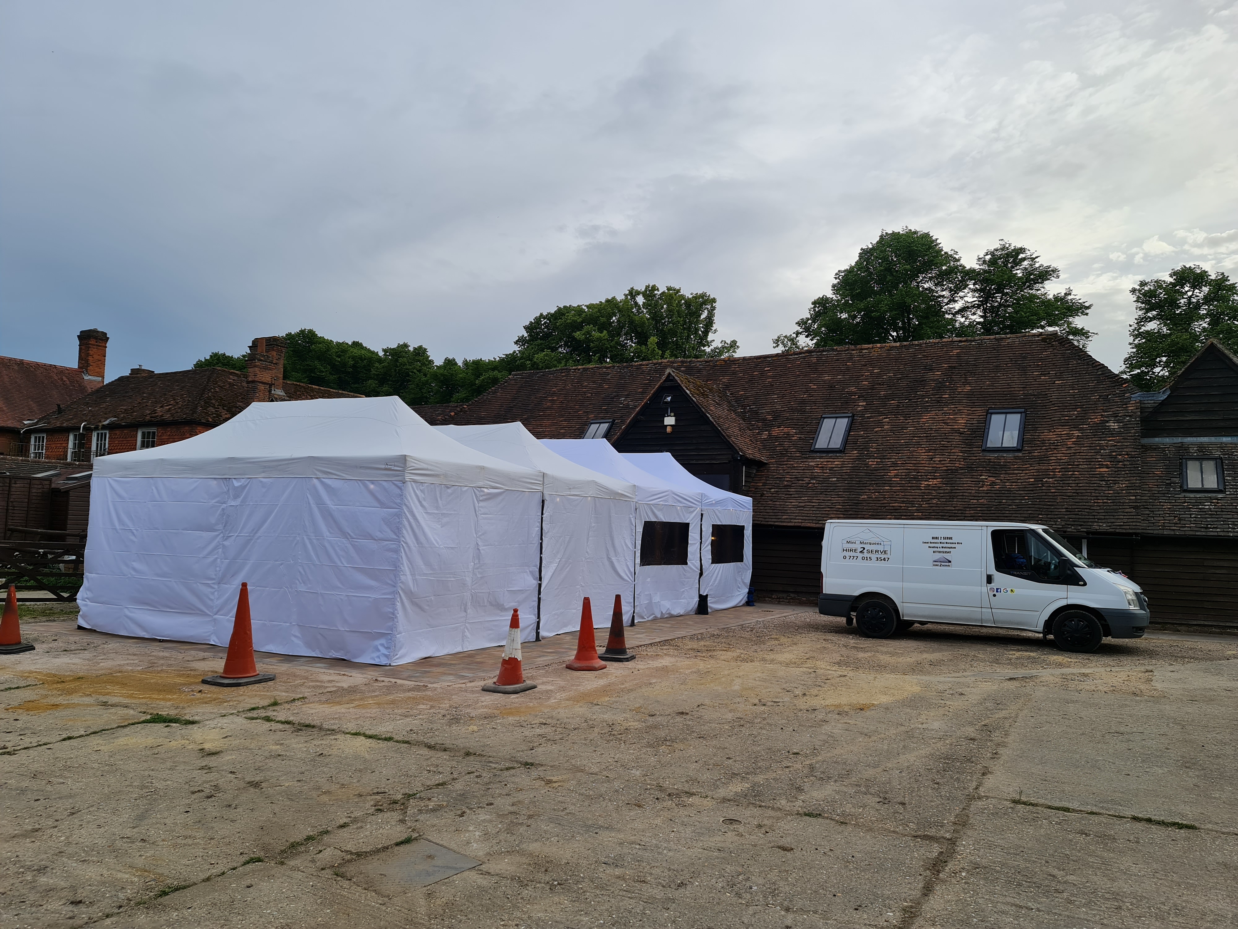 15m x 6m Mini Marquee with Sides & Ratchets
