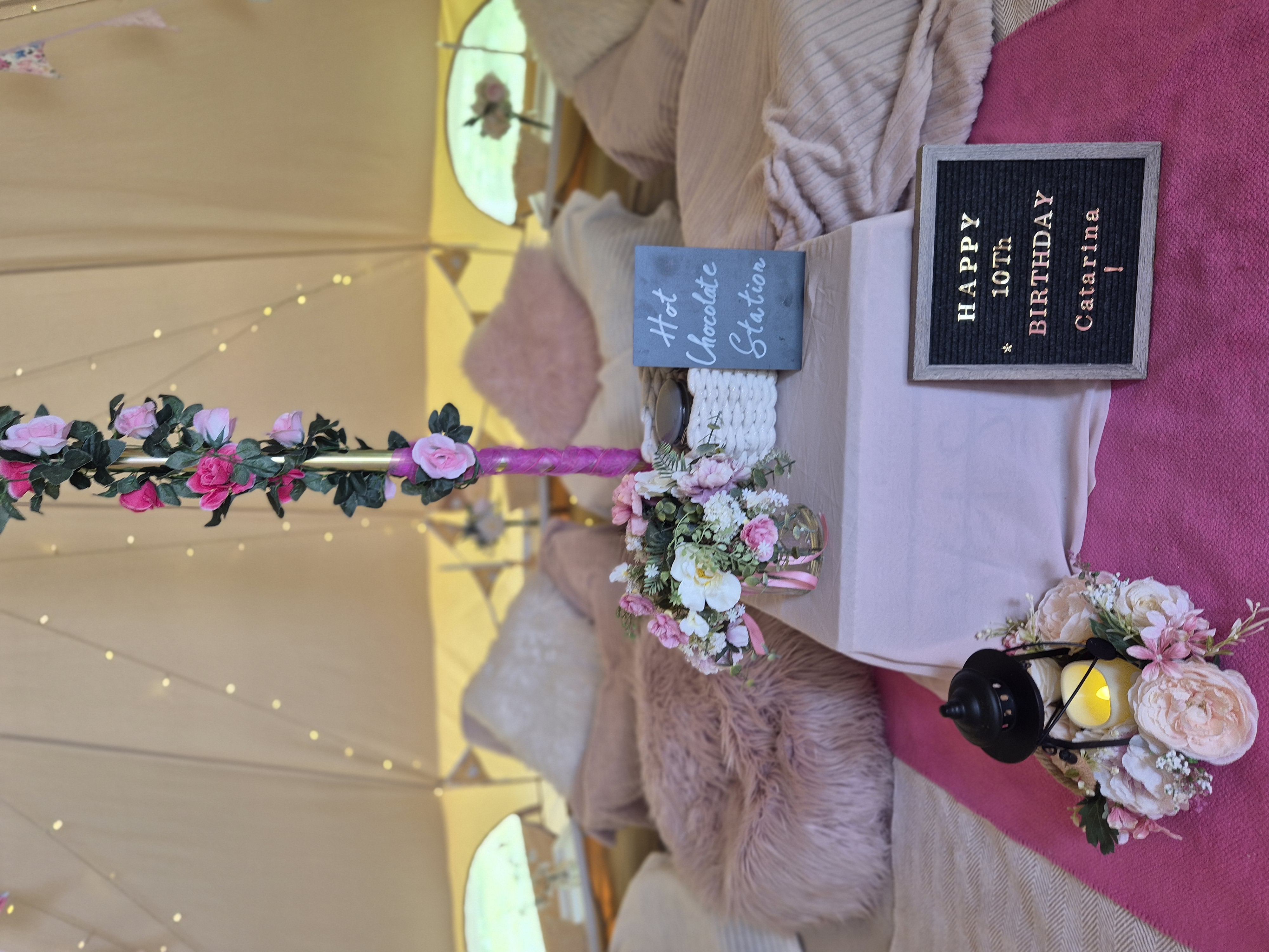Chill Out 5m Bell Tent with Decorations