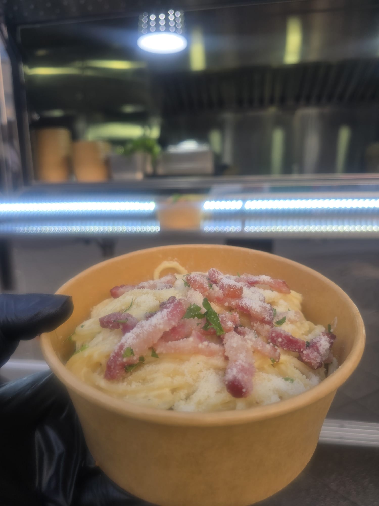 Fresh Pasta in a Cheese Wheel