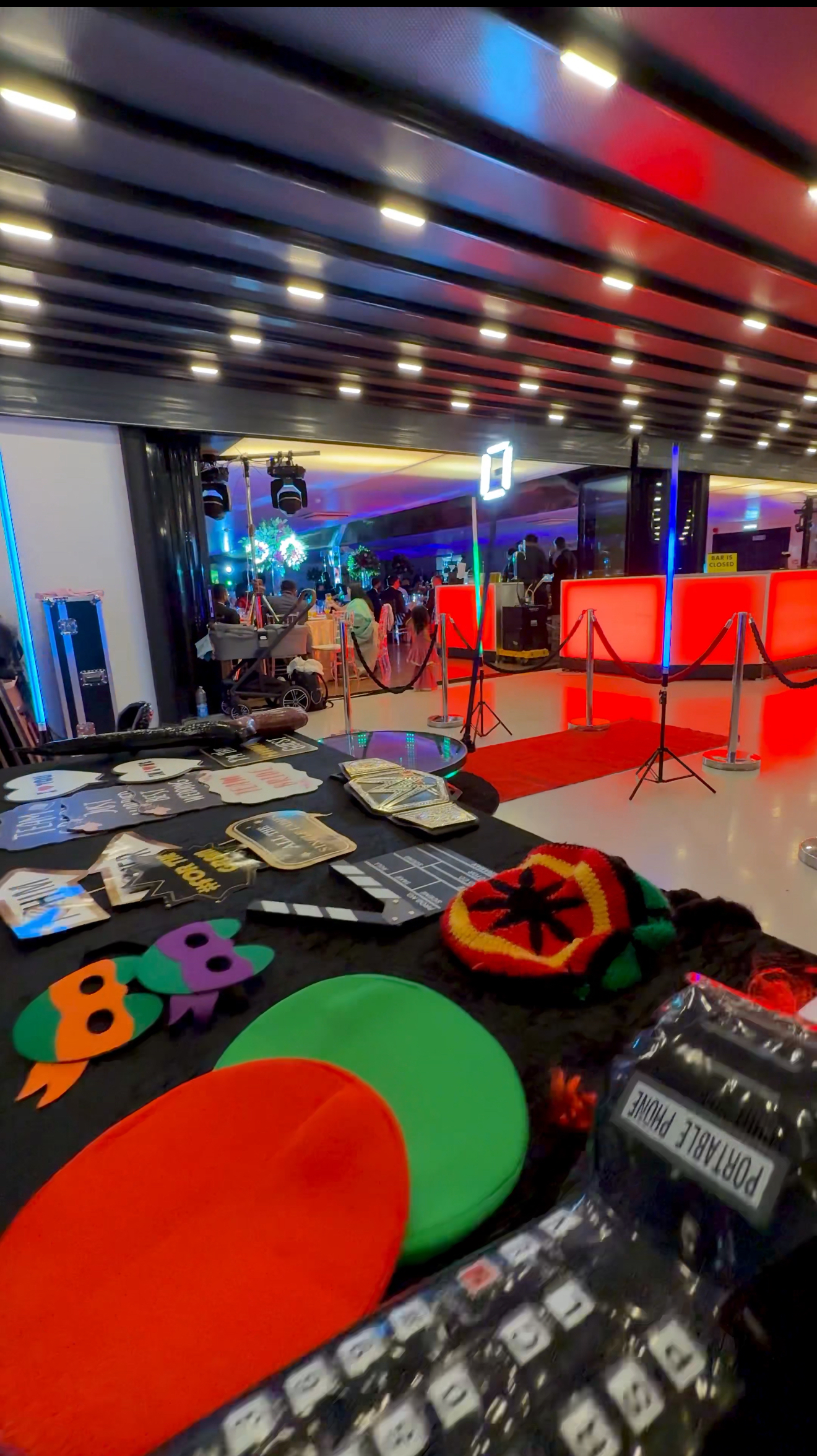360 Booth with Infinity Lighting Glass Floor