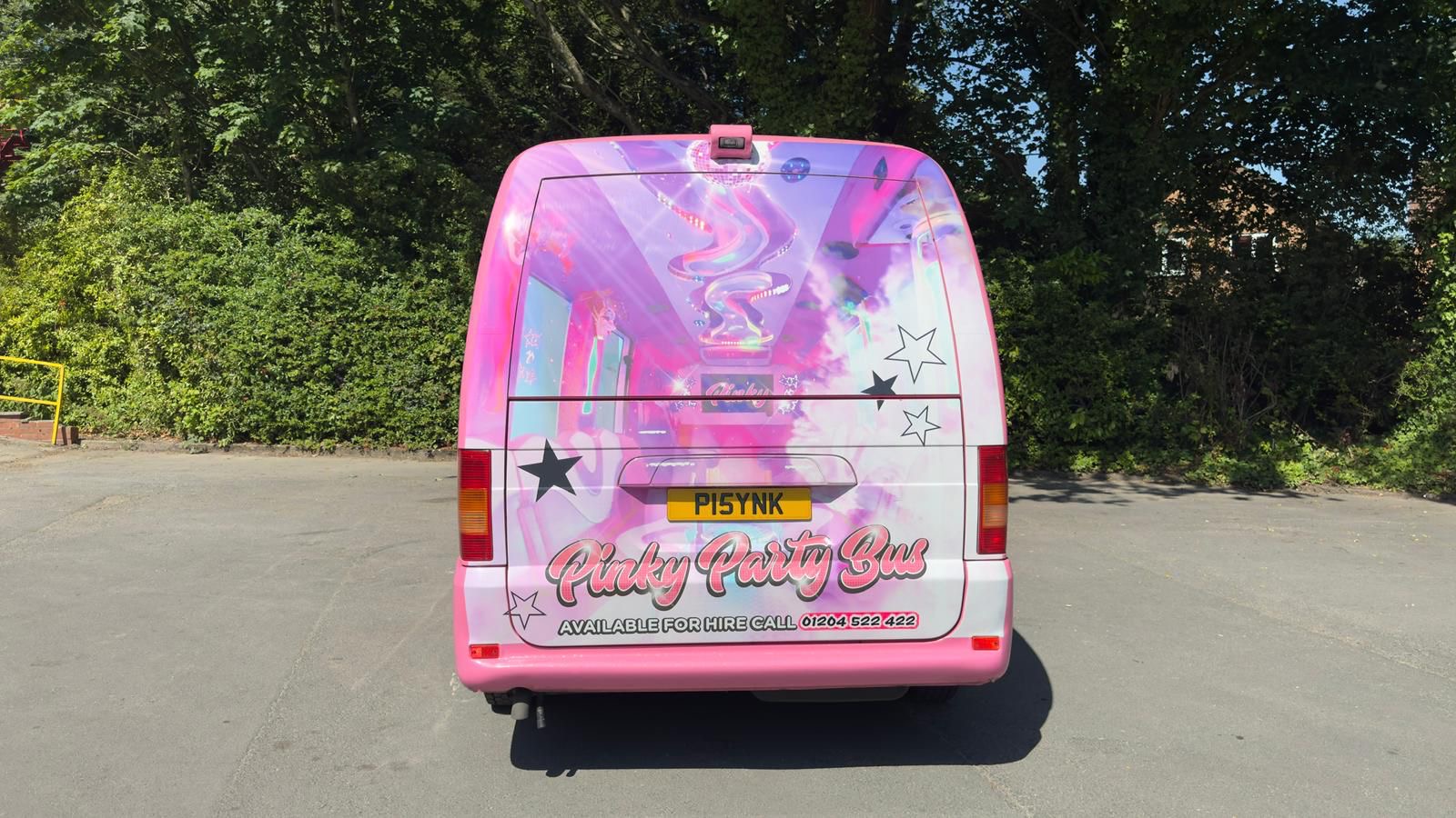 The Ultimate Pink 16-Seater Party Bus 🩷