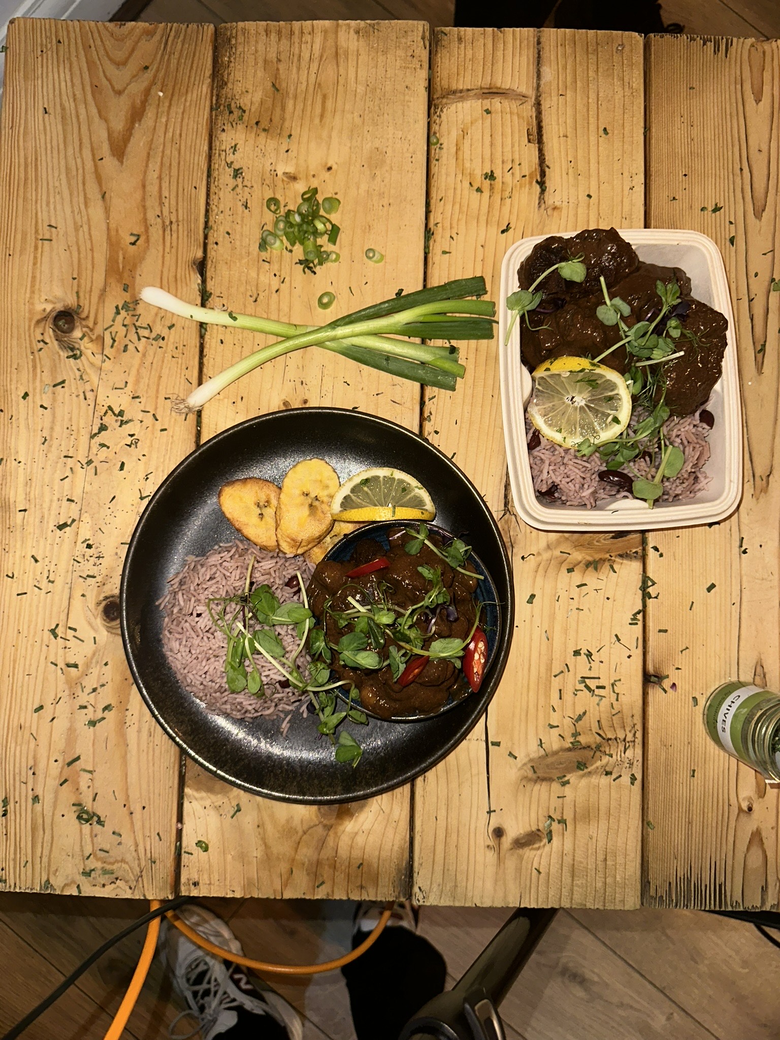 Modern Carribean Twist with Jerk Chicken