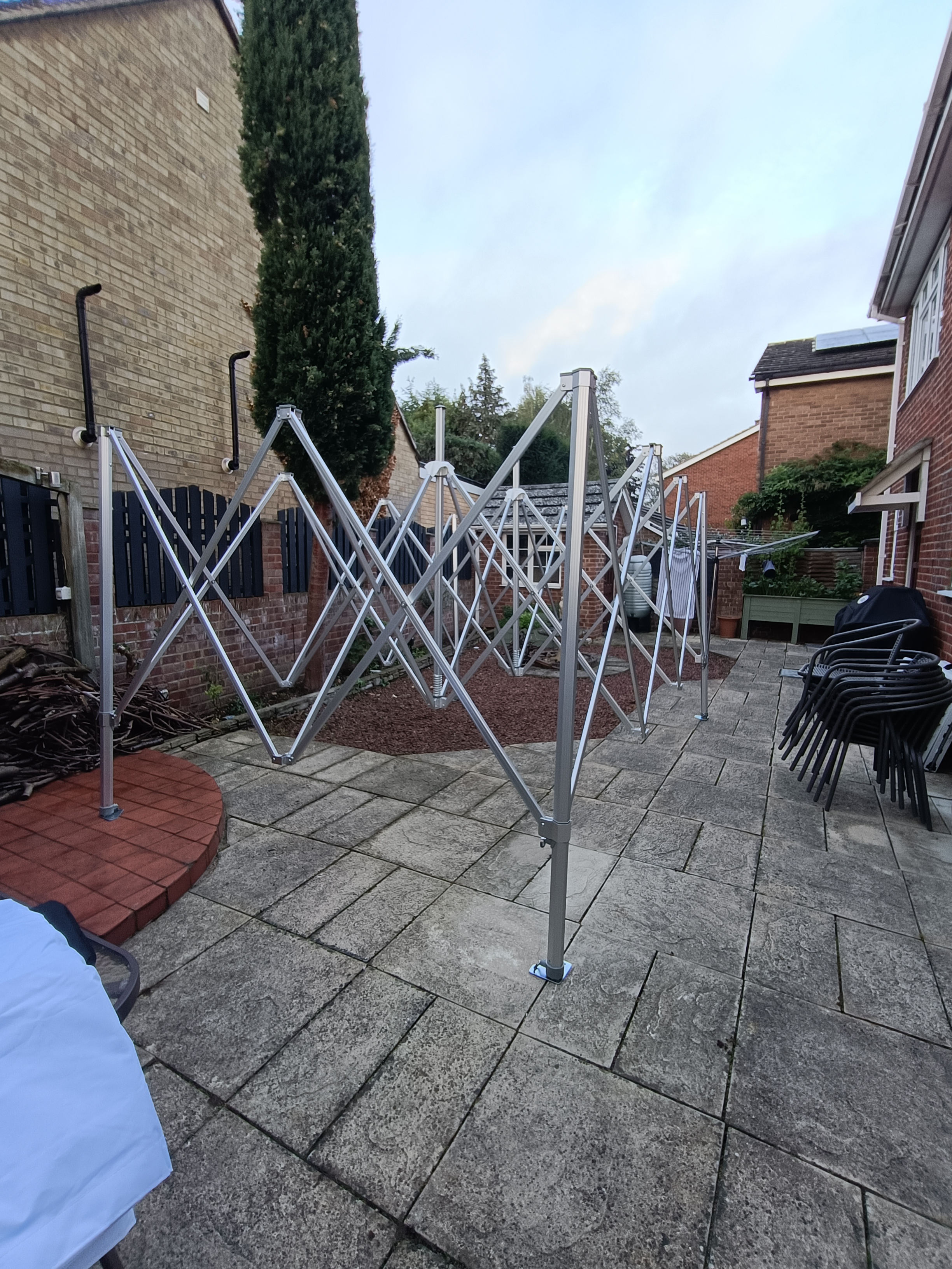 4m x 6m White Gazebo Heavy Duty