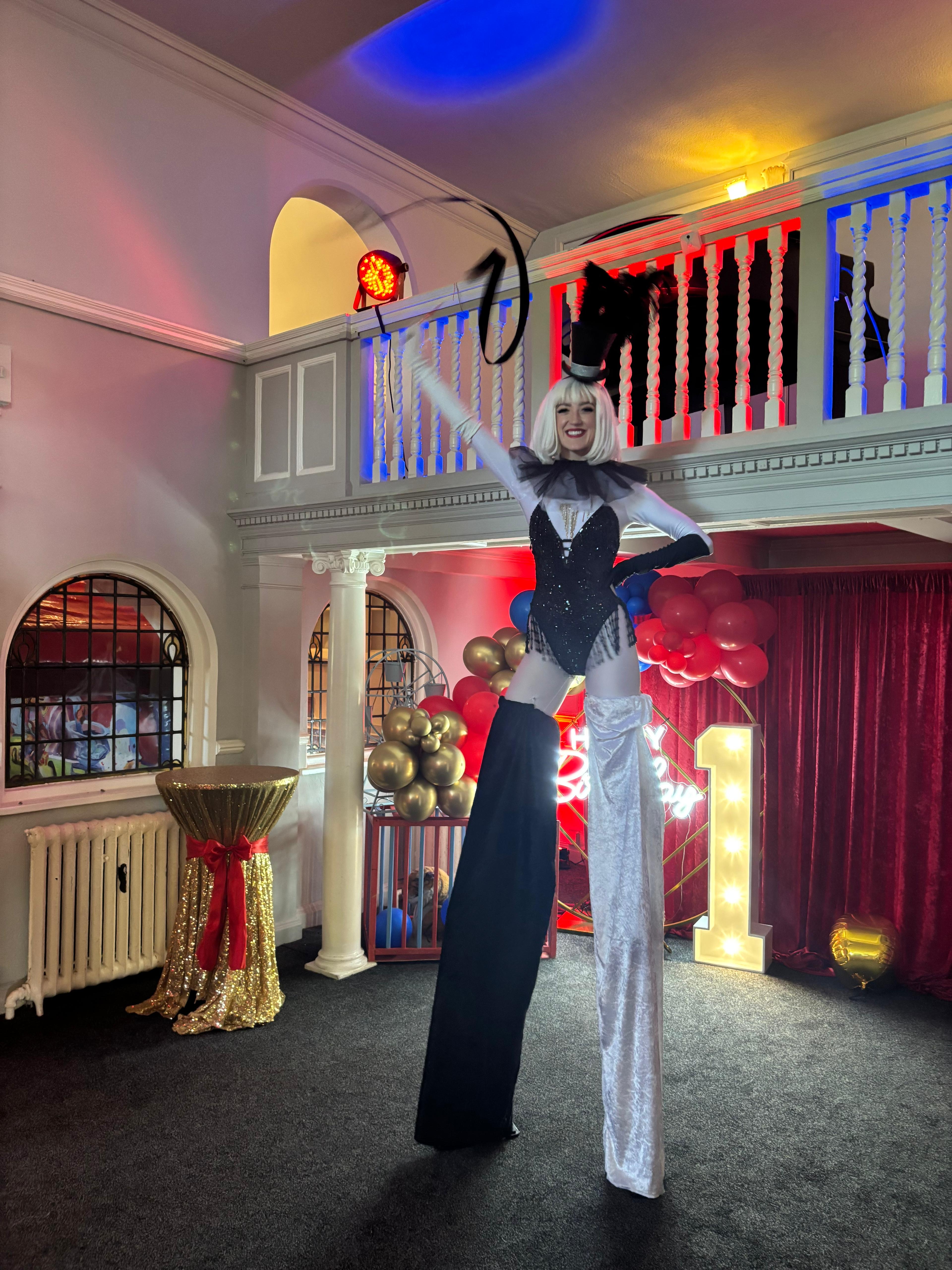 Greatest Showman Circus Themed Stilt Walker