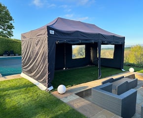 Stylish, Black Gazebo For Your Special Event
