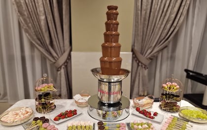 5-Tier Chocolate Fountain Experience with Handcrafted Treats