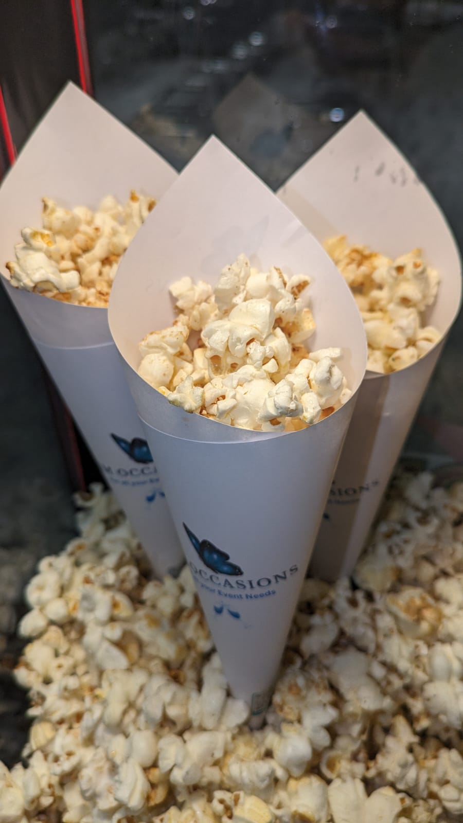 Full Cart of Freshly Made Popcorn