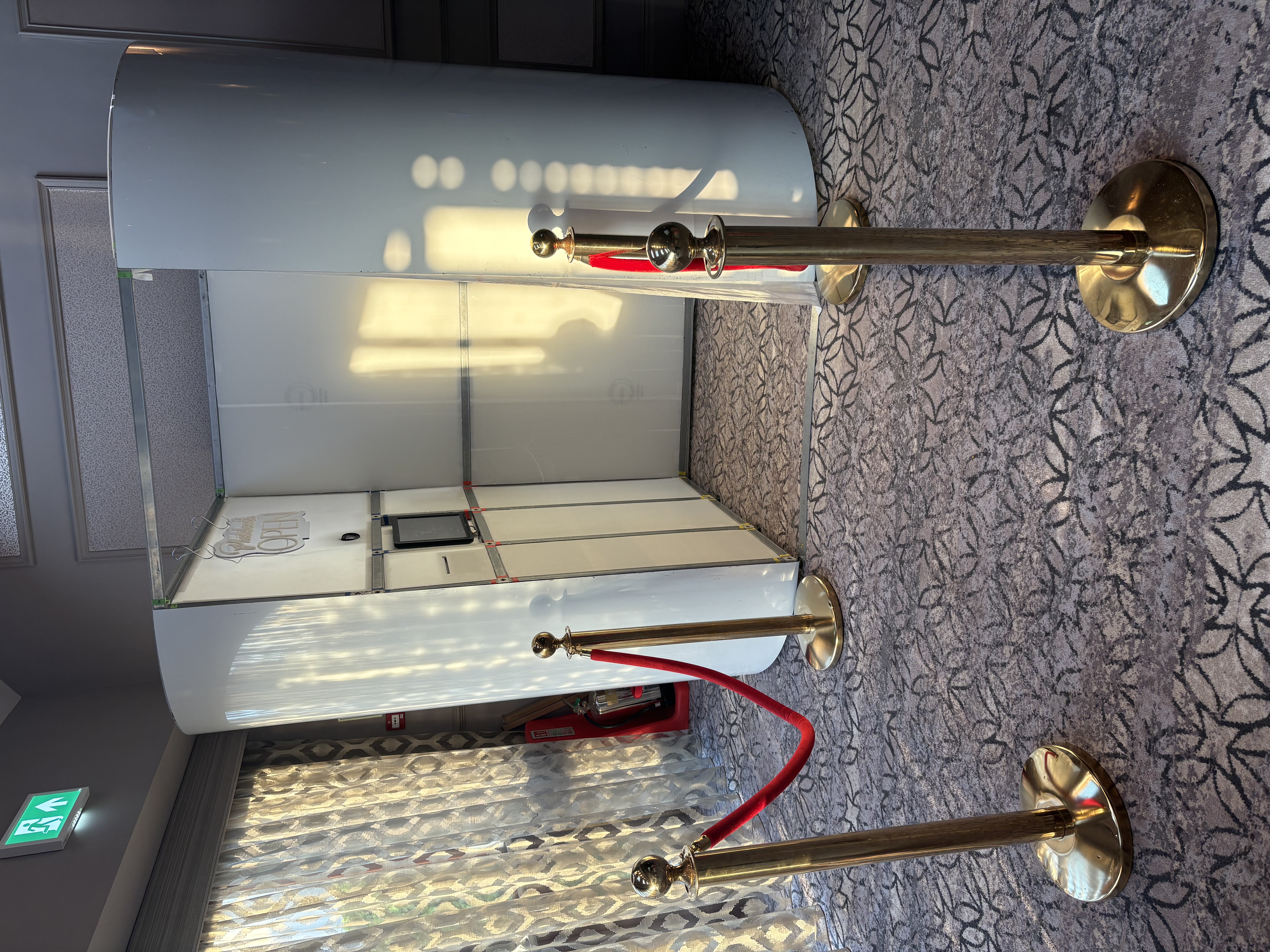 White Oval Shape Photo Booth