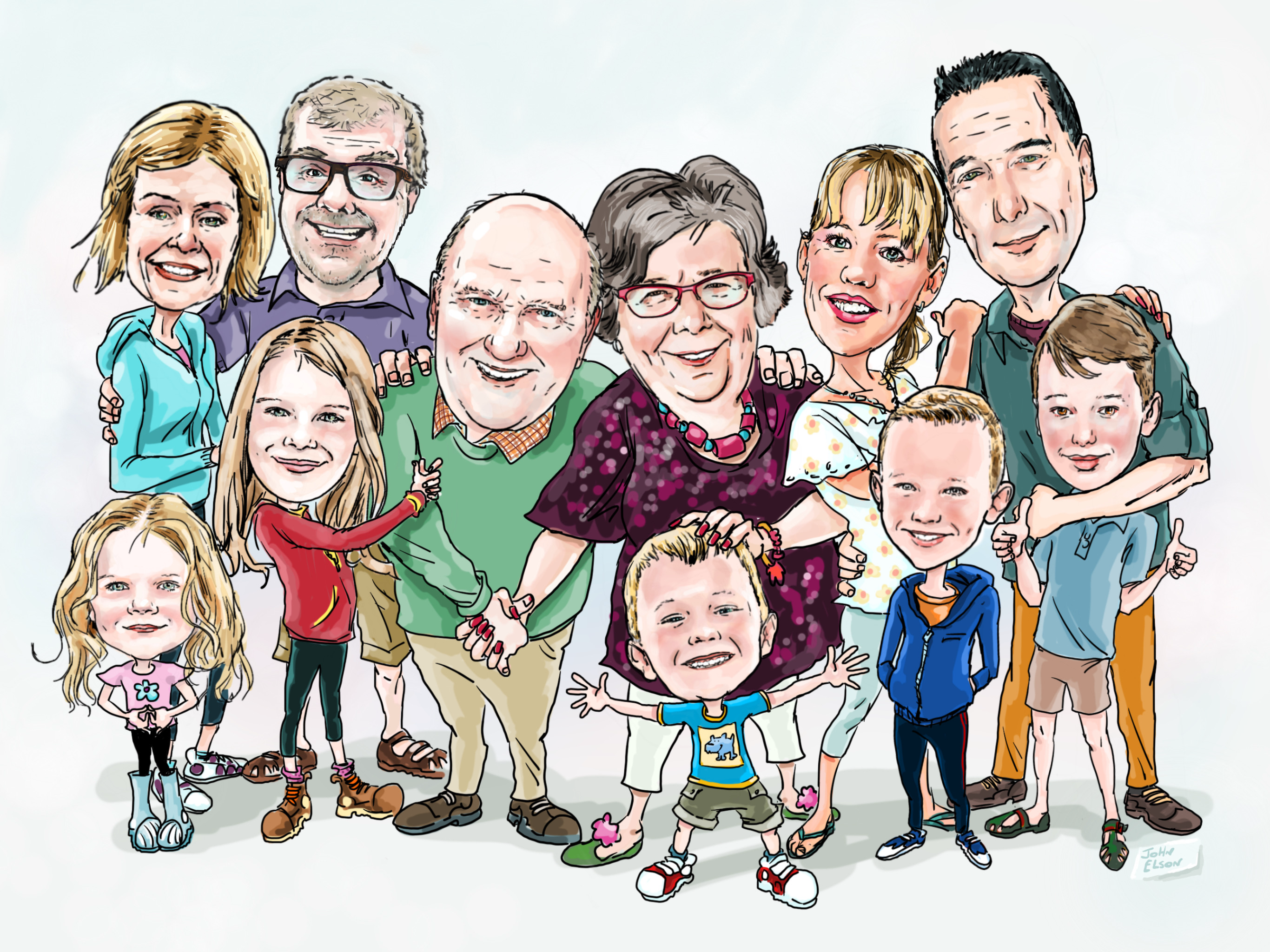 Live Cartoon Portraits Drawing a Crowd as Seen on TV & Festivals