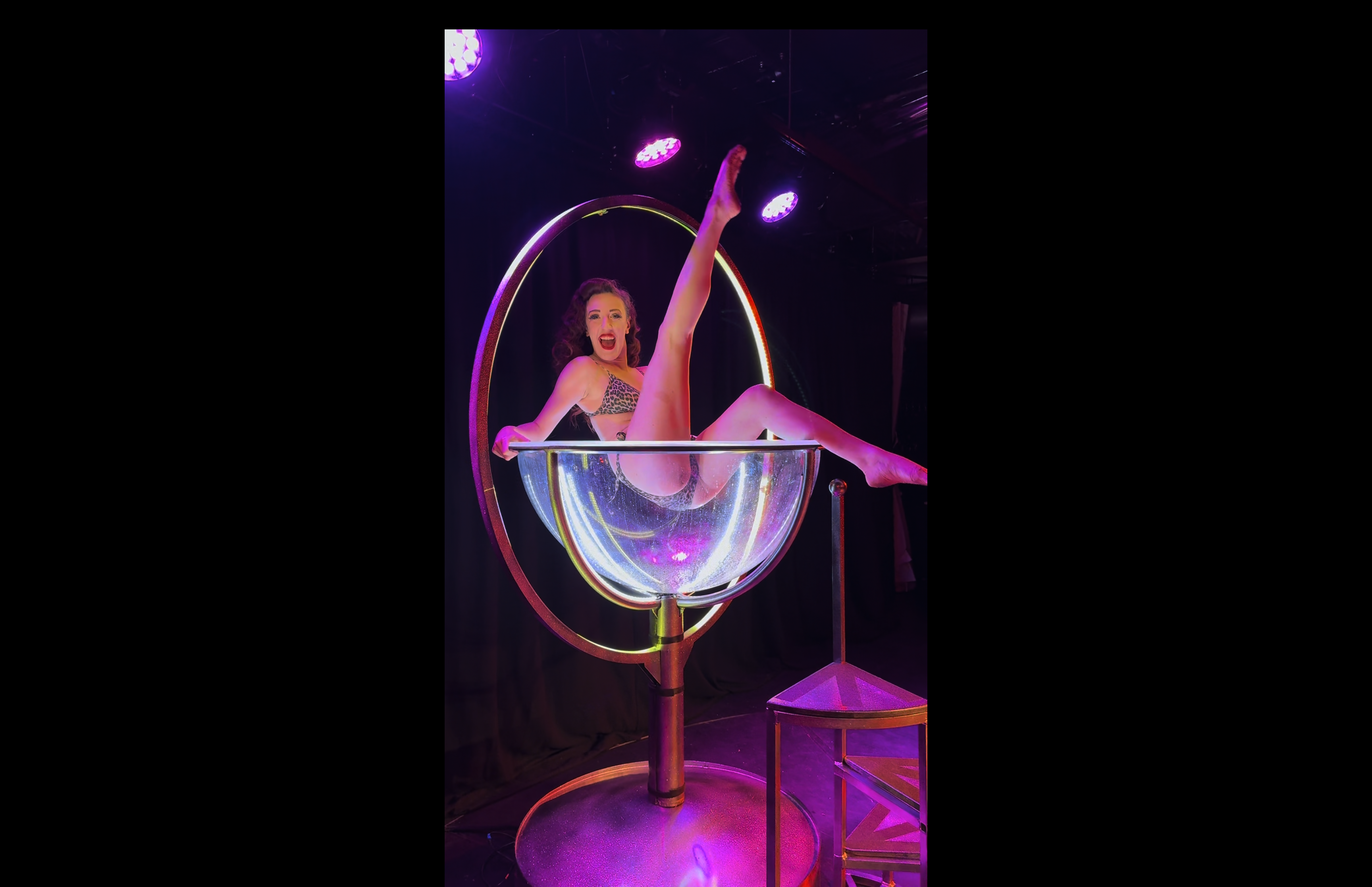 Elevate Your Event with Dazzling Martini Glass Performer