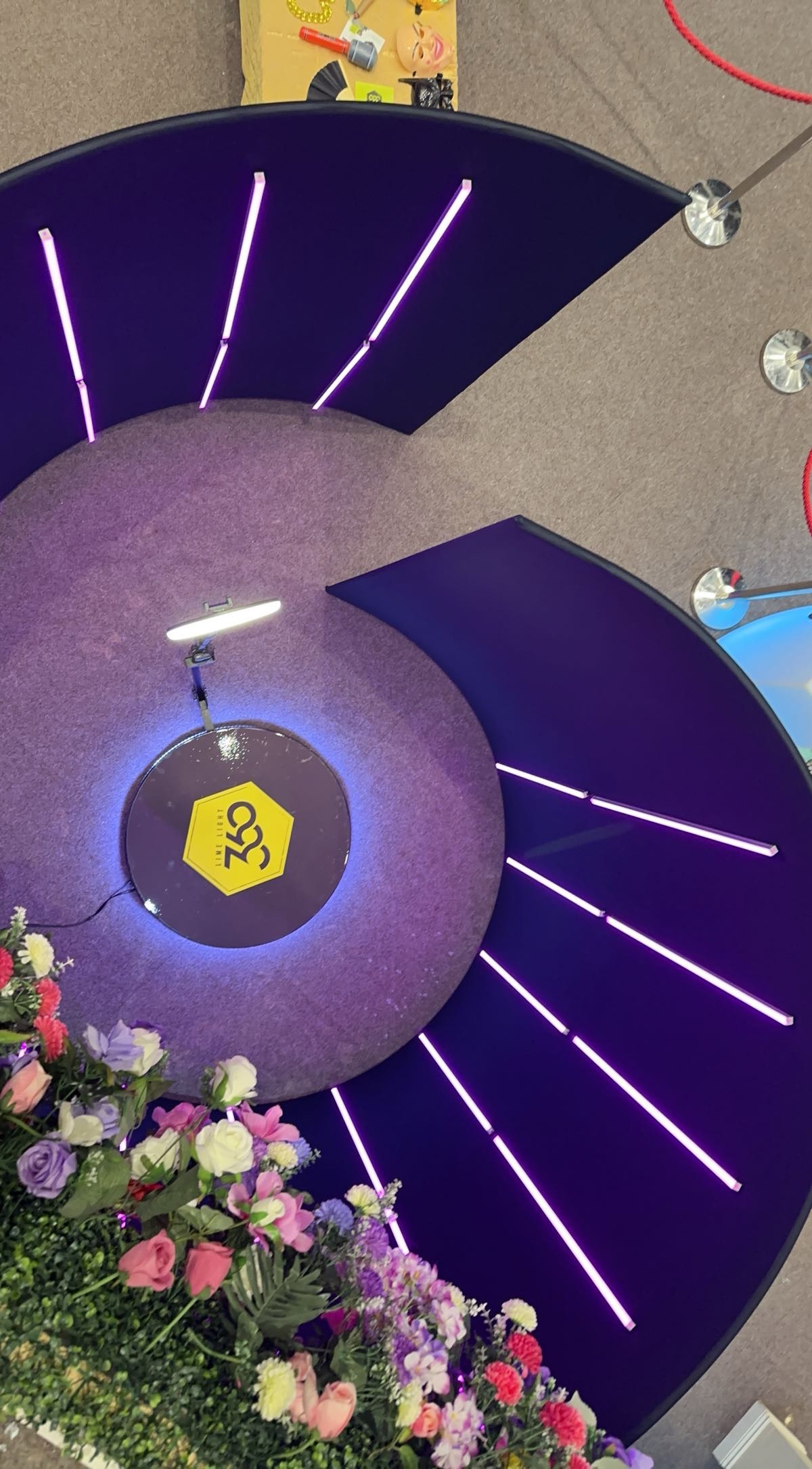 360 Video booth with LED Enclosure